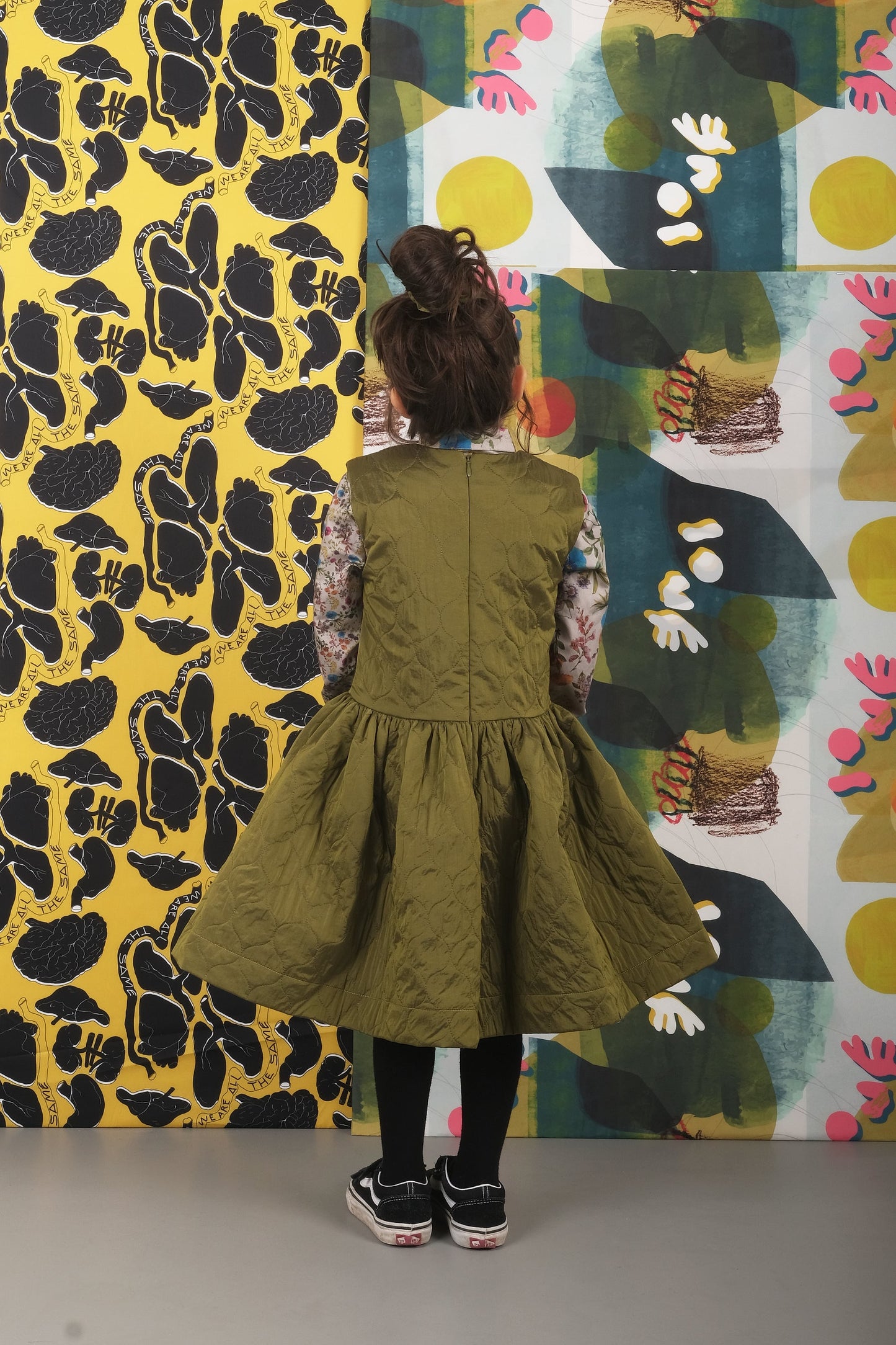 DRESS Adriana Green Padded