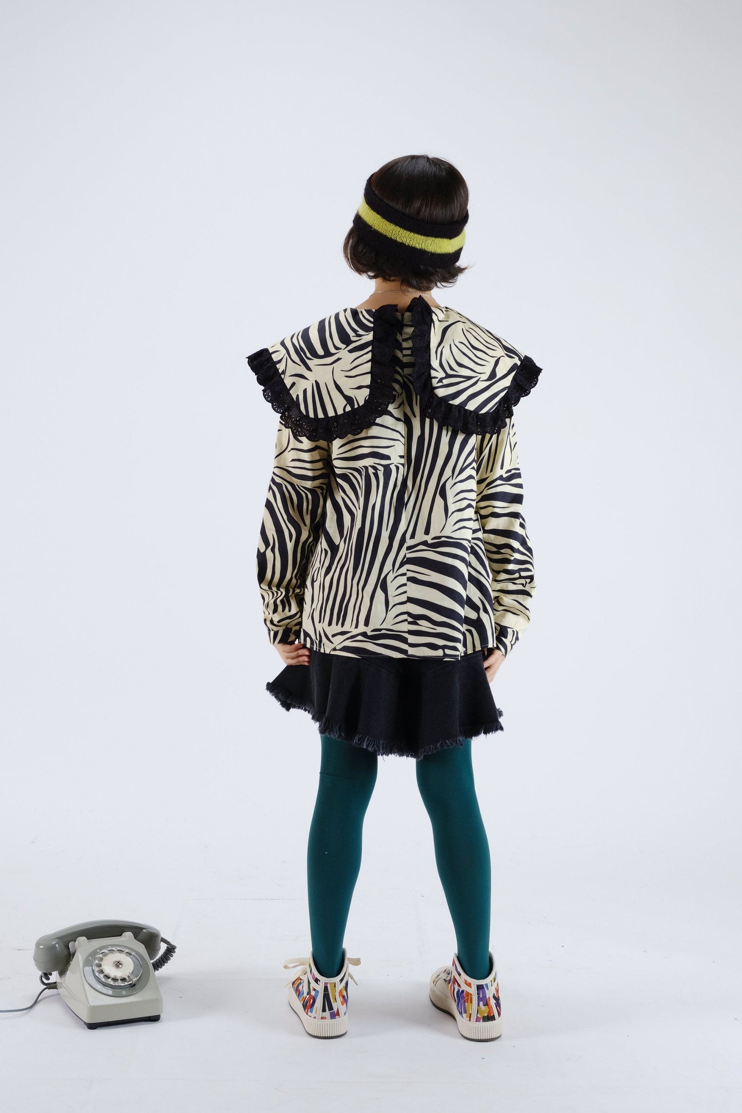 BLOUSE Ermelinda Zebra Black