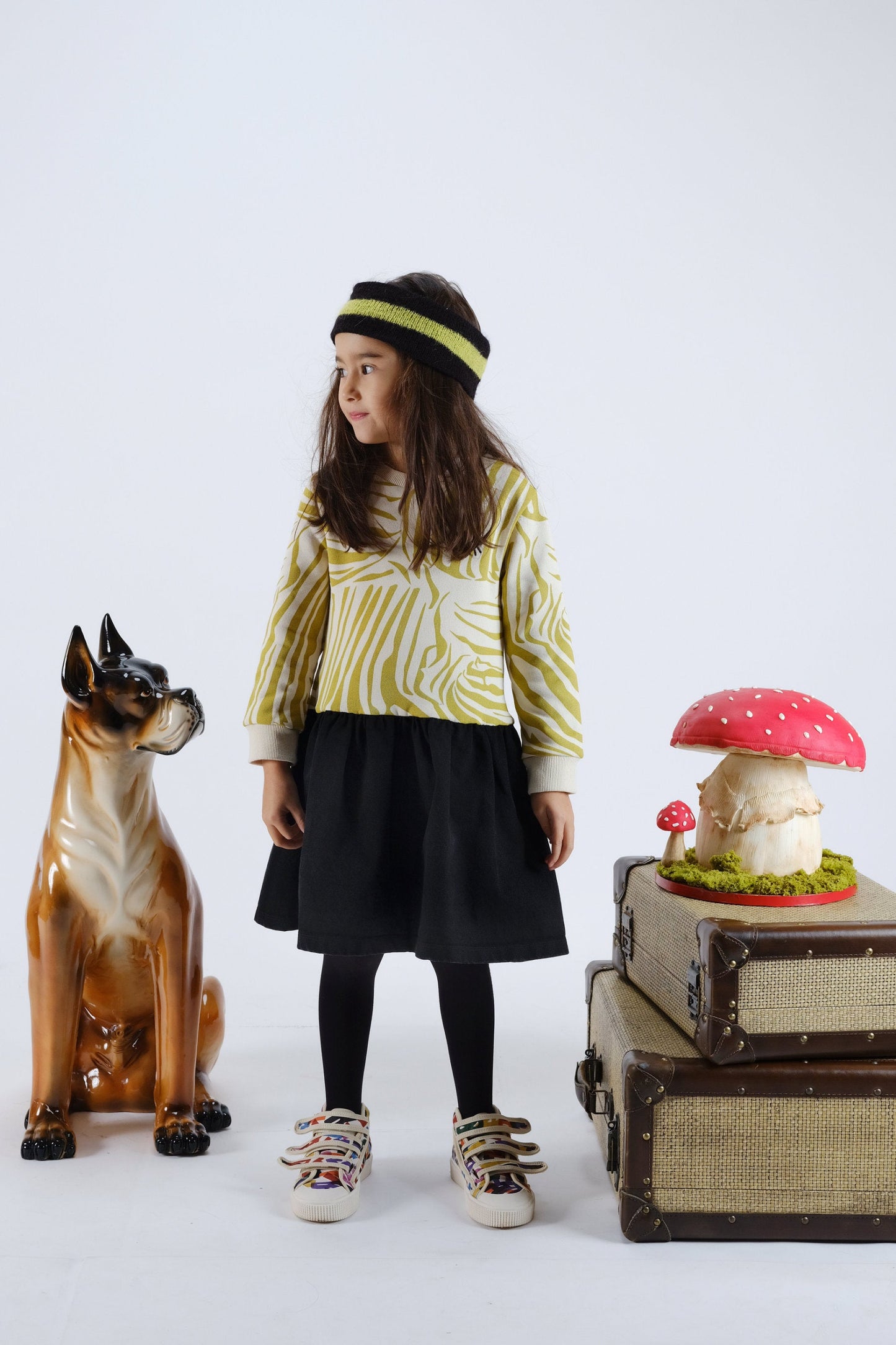 DRESS Mercedes Zebra Olive