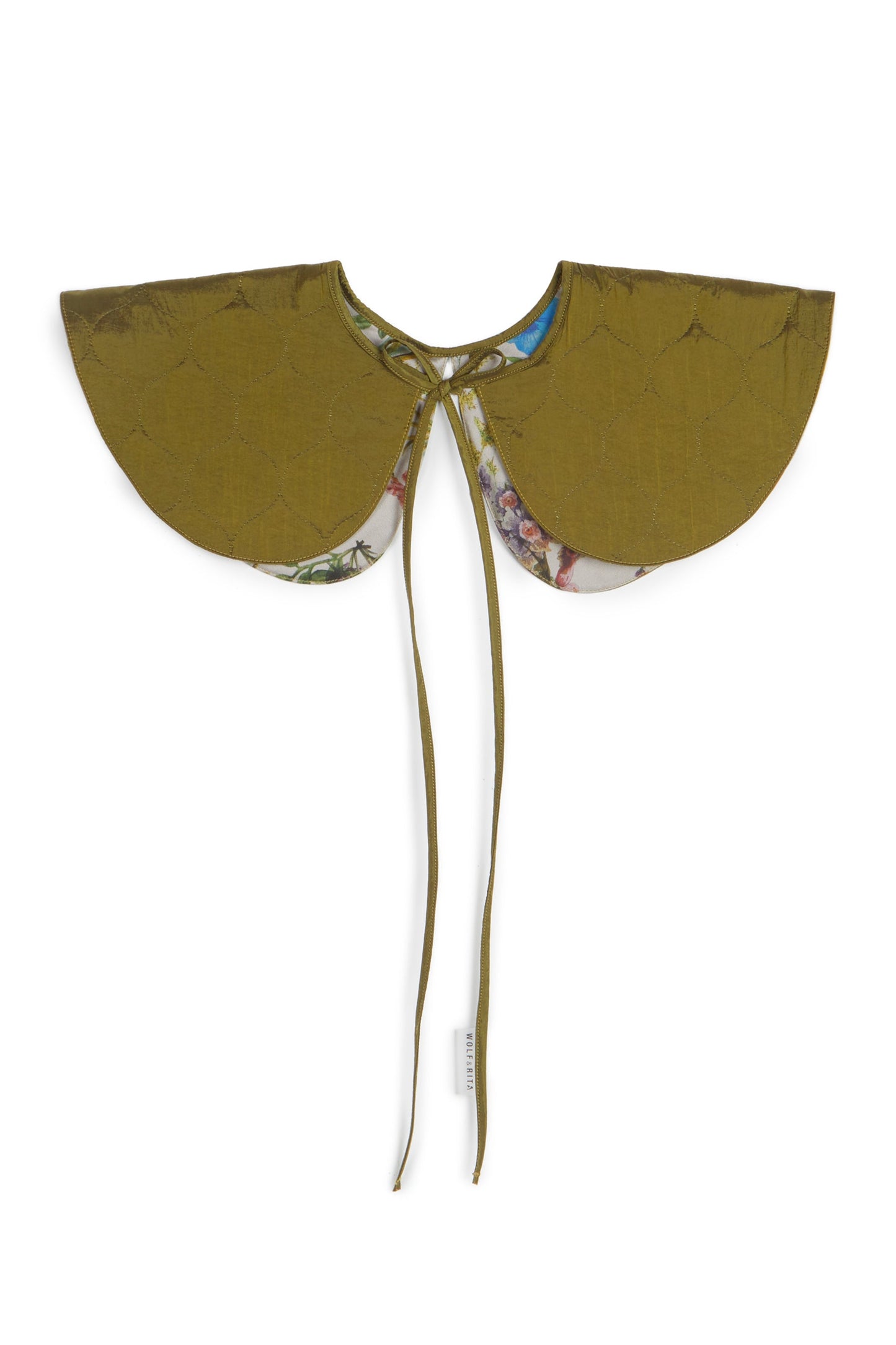 COLLAR Josefa Green Padded Flowers