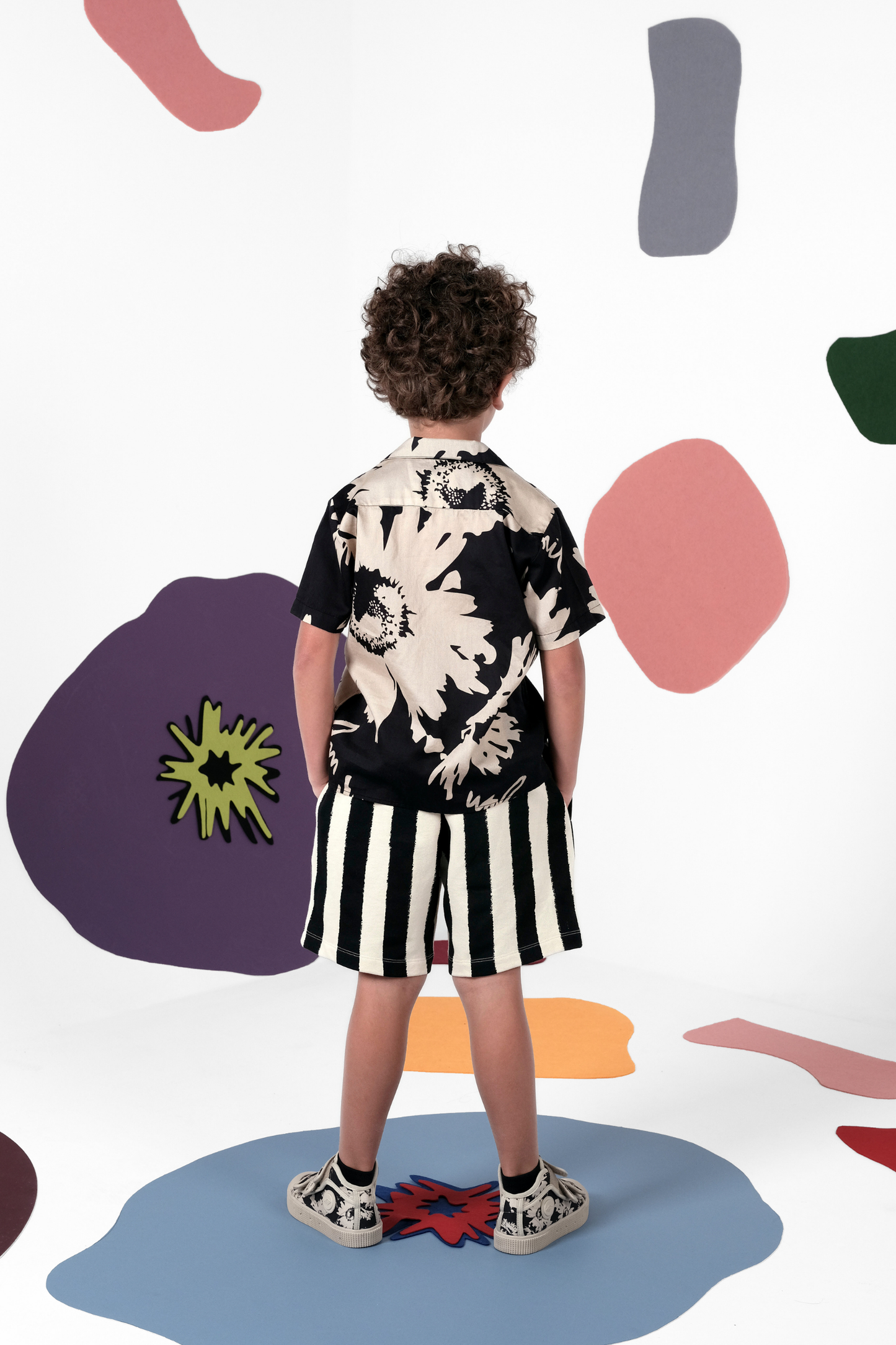 SHIRT Bruno Botanical Black