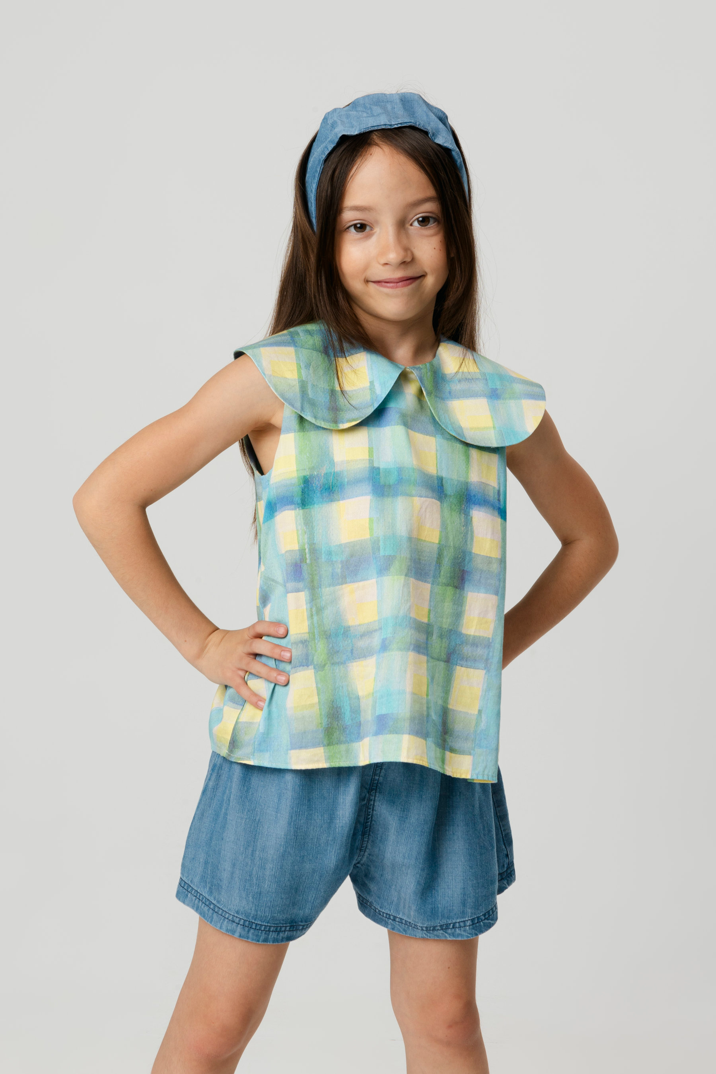 BLOUSE Gabriela Grid