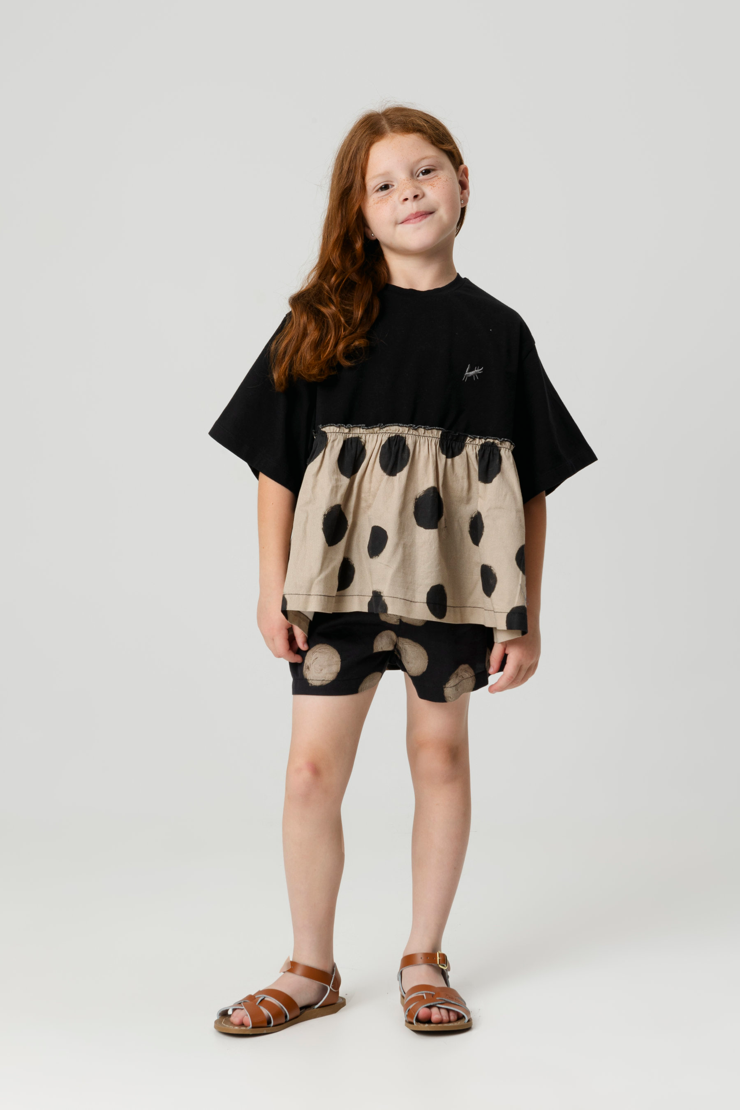 SHORTS Augusto Polka Black