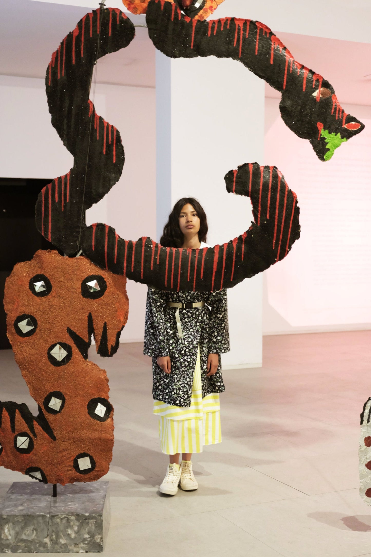 SKIRT Deolinda Yellow Stripes