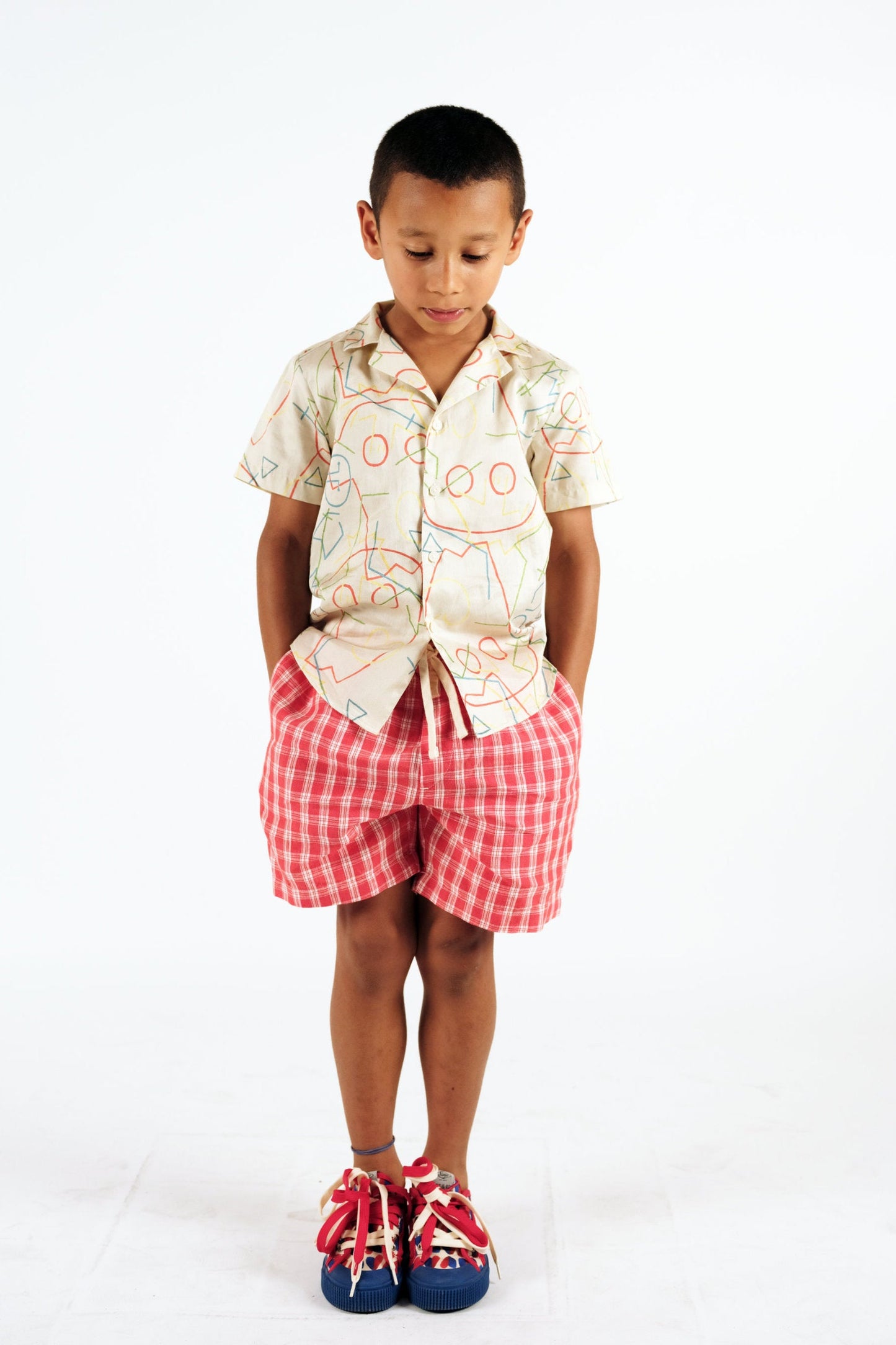 SHORTS Anselmo Cherry Check