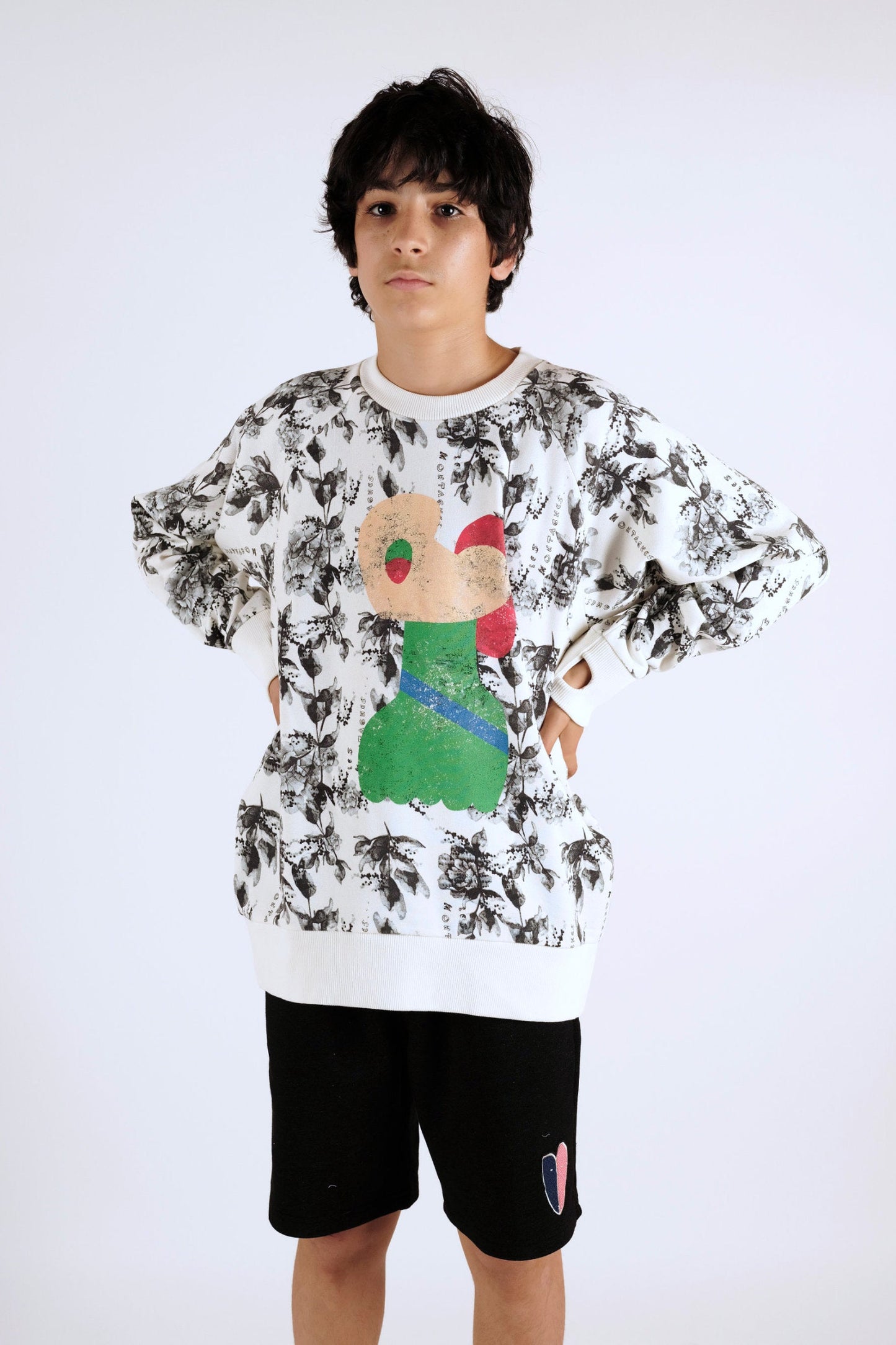 SWEATSHIRT Bernardo Flowers Cru