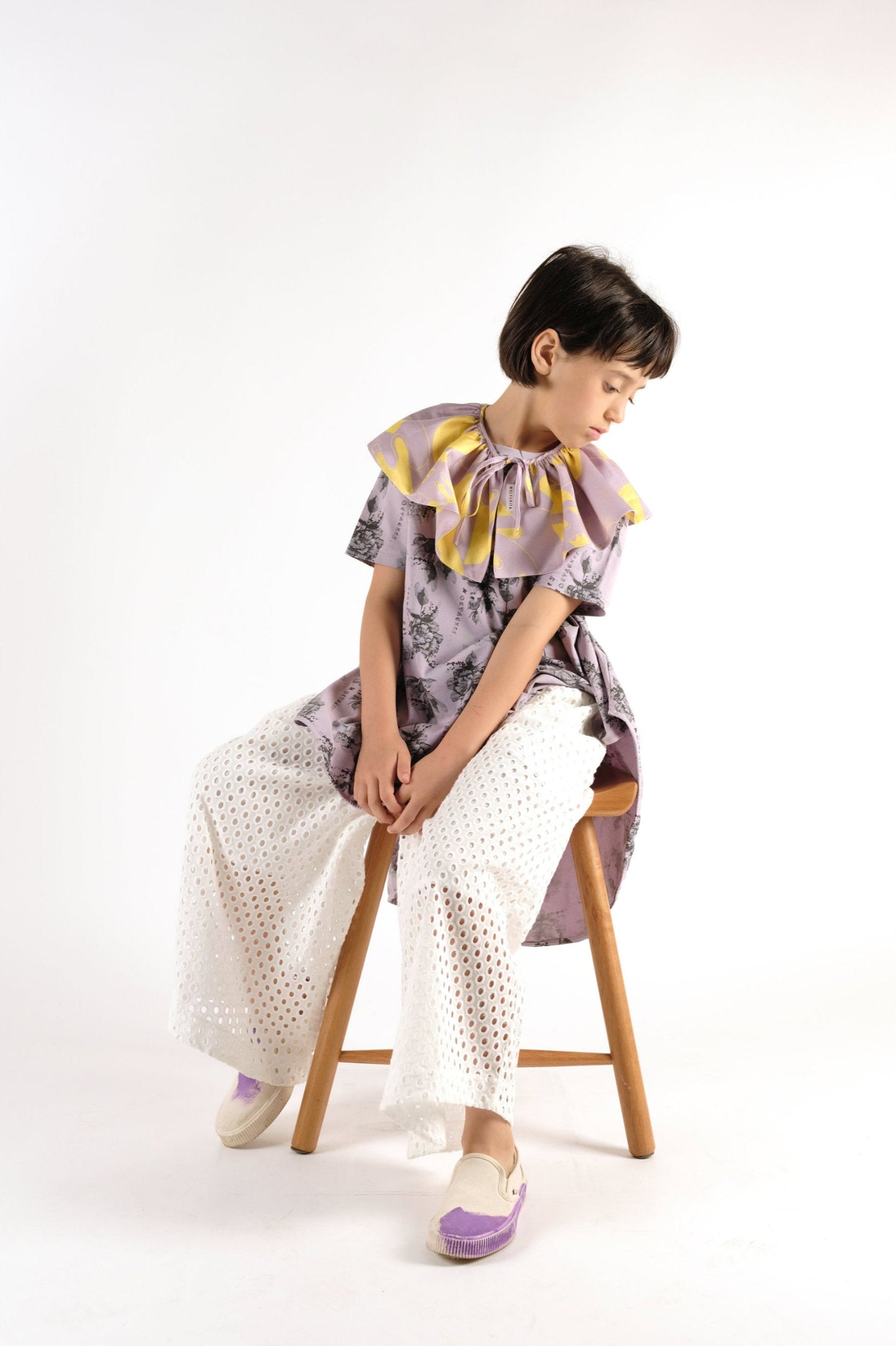 T-SHIRT Luana Flowers Lilac