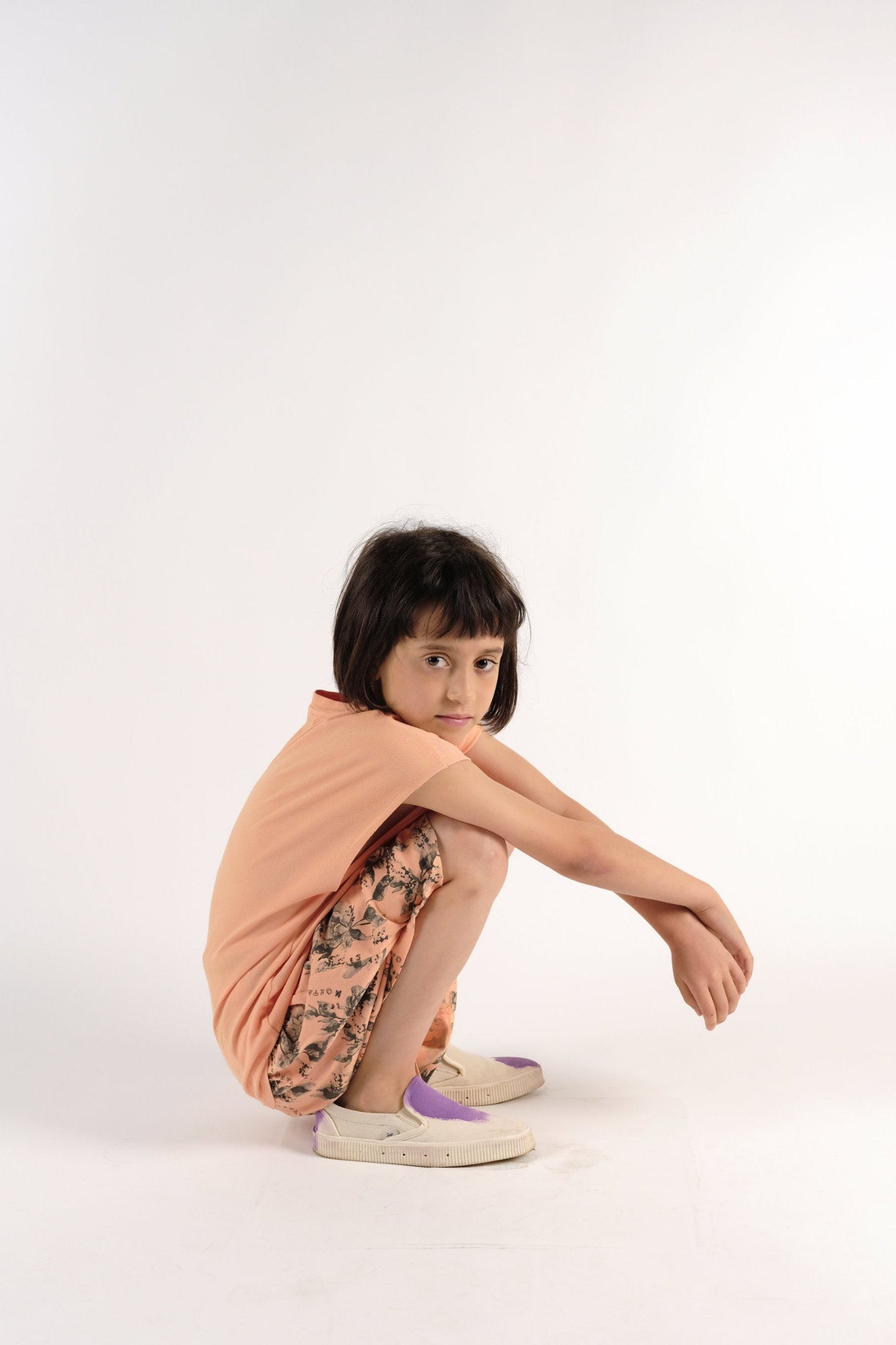 SHORTS Joana Flowers Peach