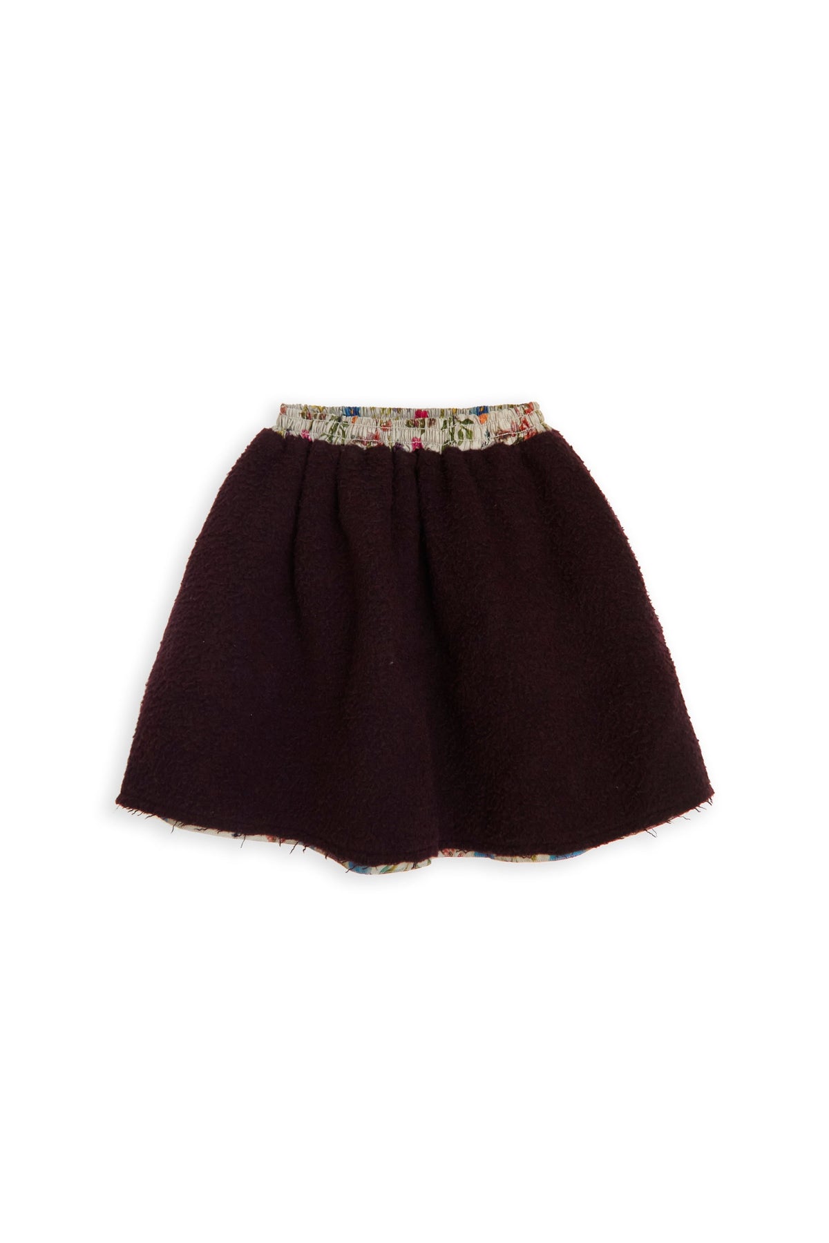 SKIRT Alberta Burgundy Flowers