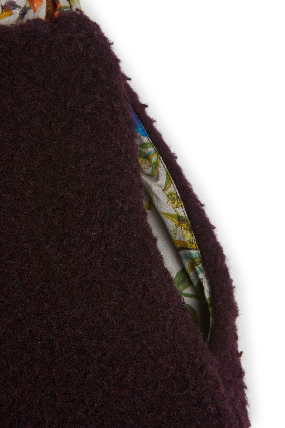 SKIRT Alberta Burgundy Flowers