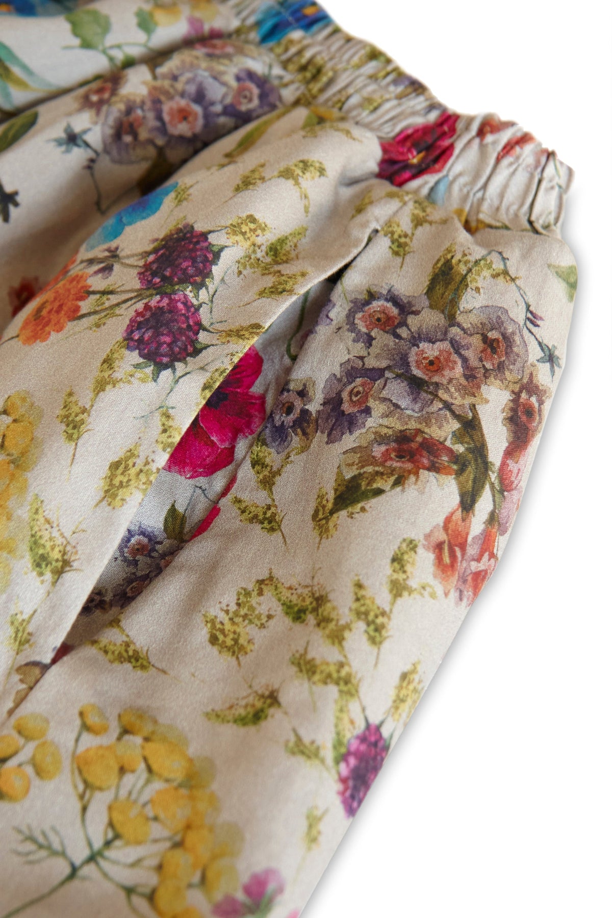 SKIRT Alberta Burgundy Flowers