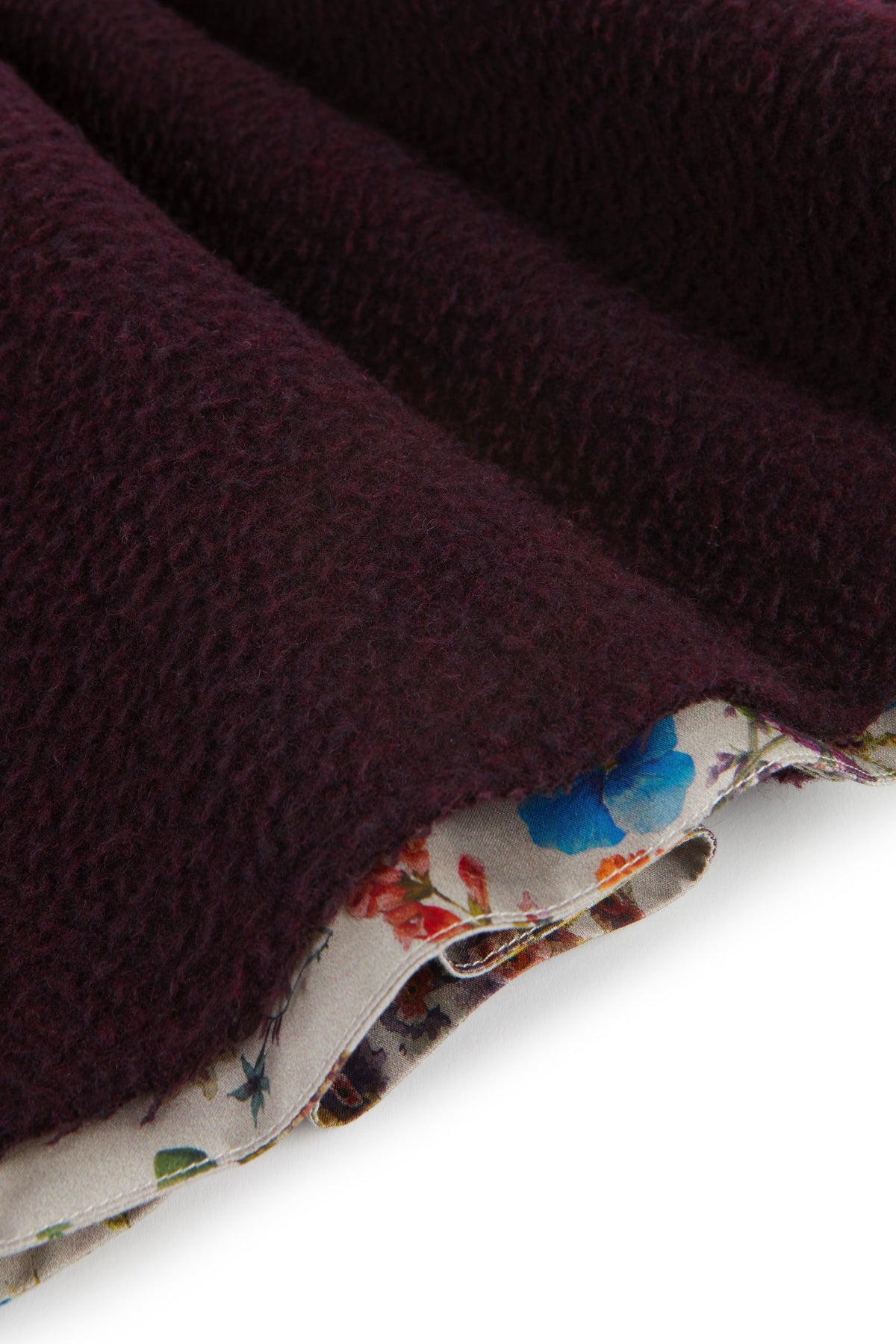 SKIRT Alberta Burgundy Flowers