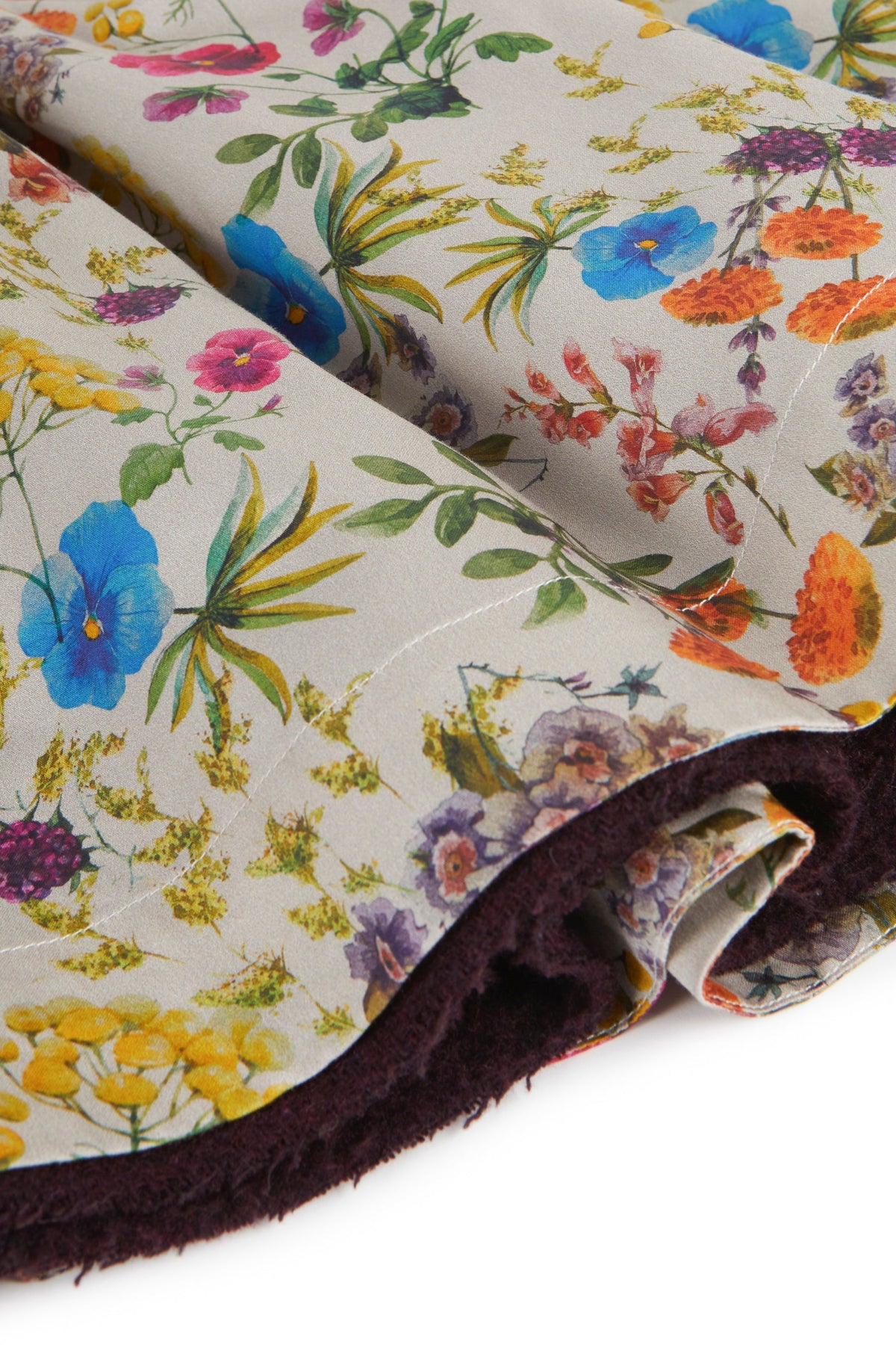 SKIRT Alberta Burgundy Flowers
