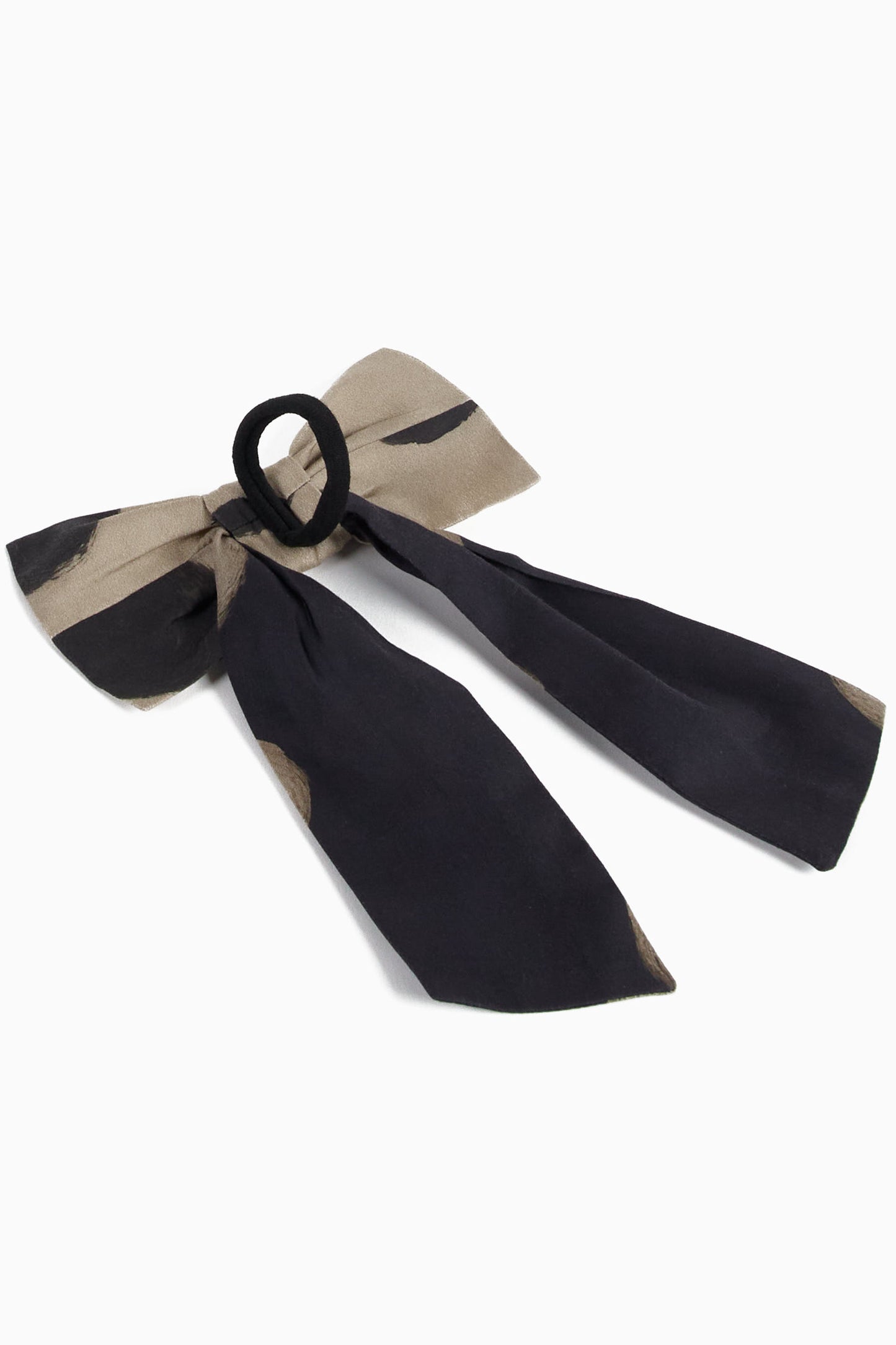 HAIR BOW Alda Polka Black