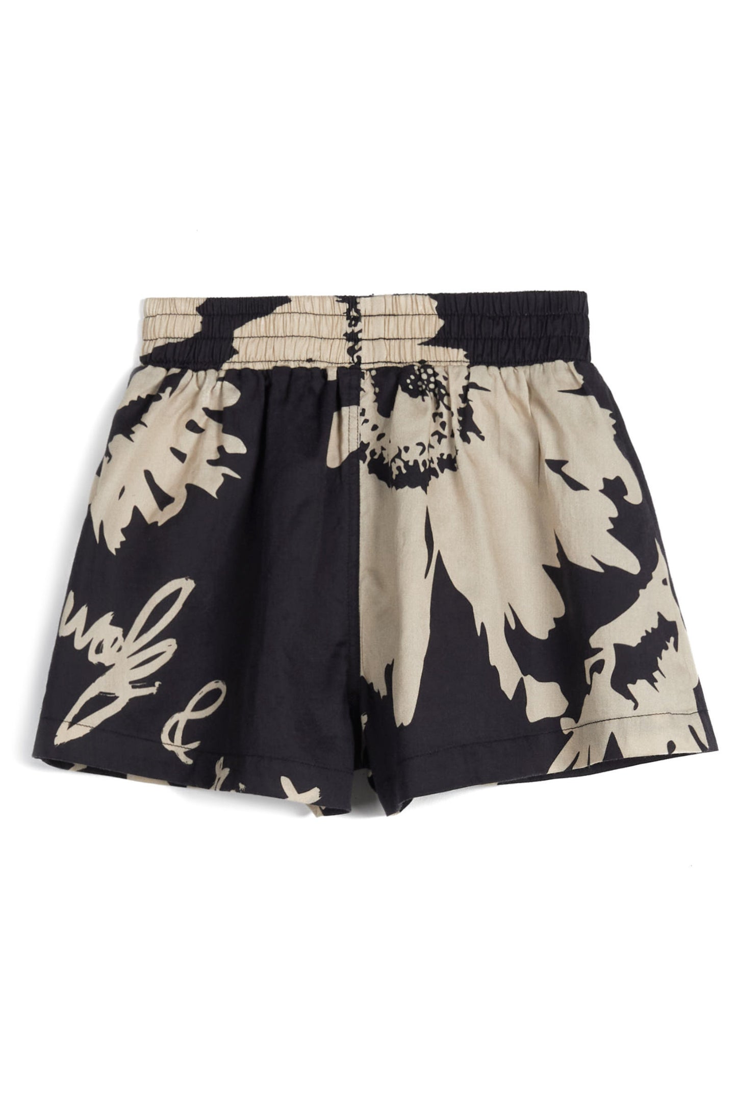 SHORTS Augusto Botanical Black
