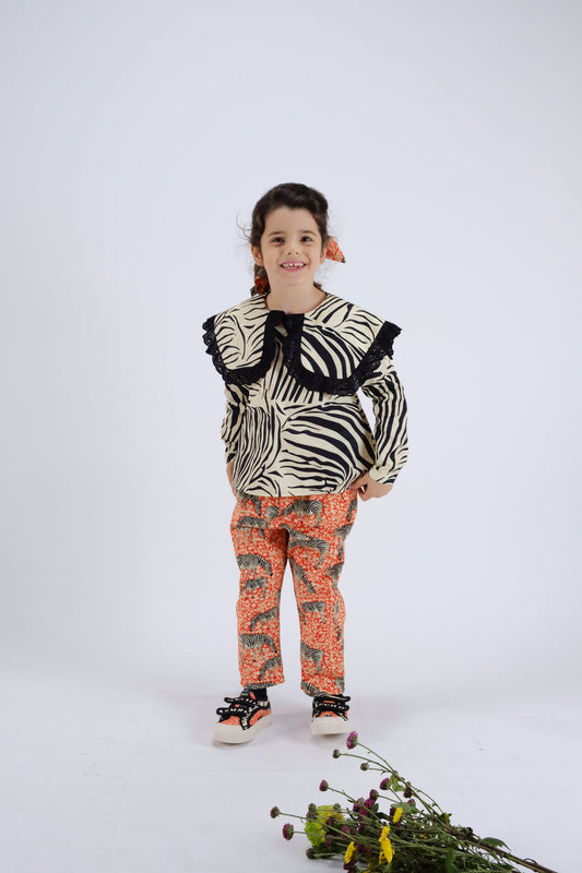 BLOUSE Ermelinda Zebra Black