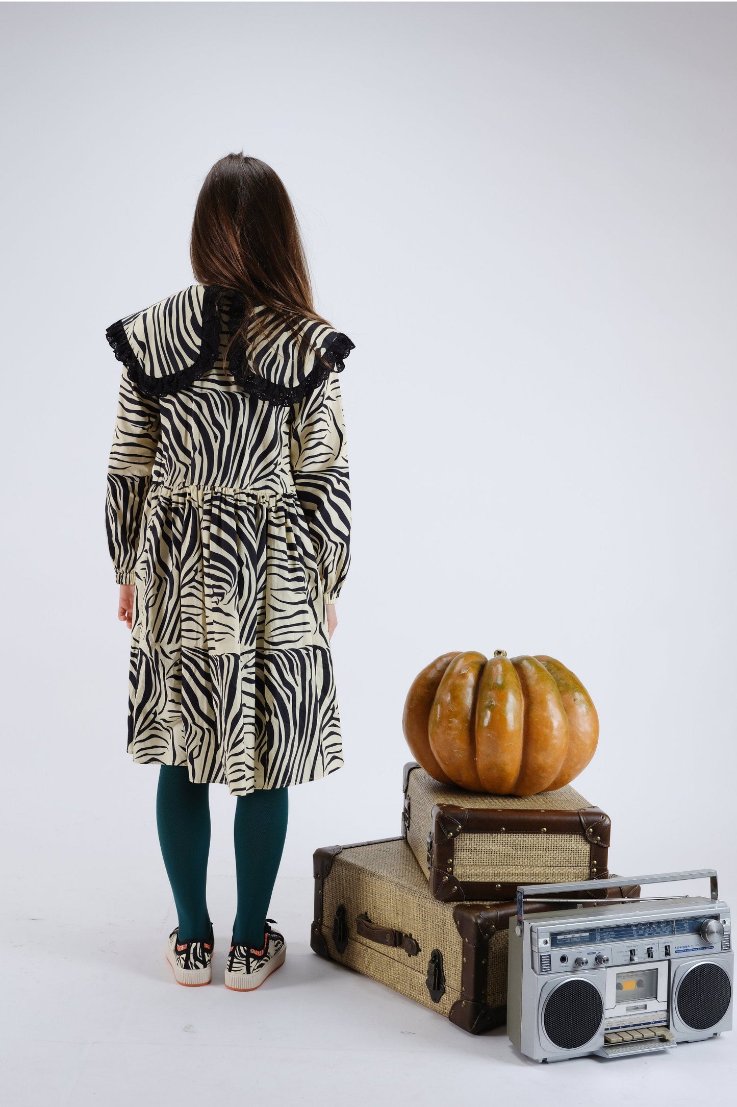 DRESS Gilberta Zebra Black