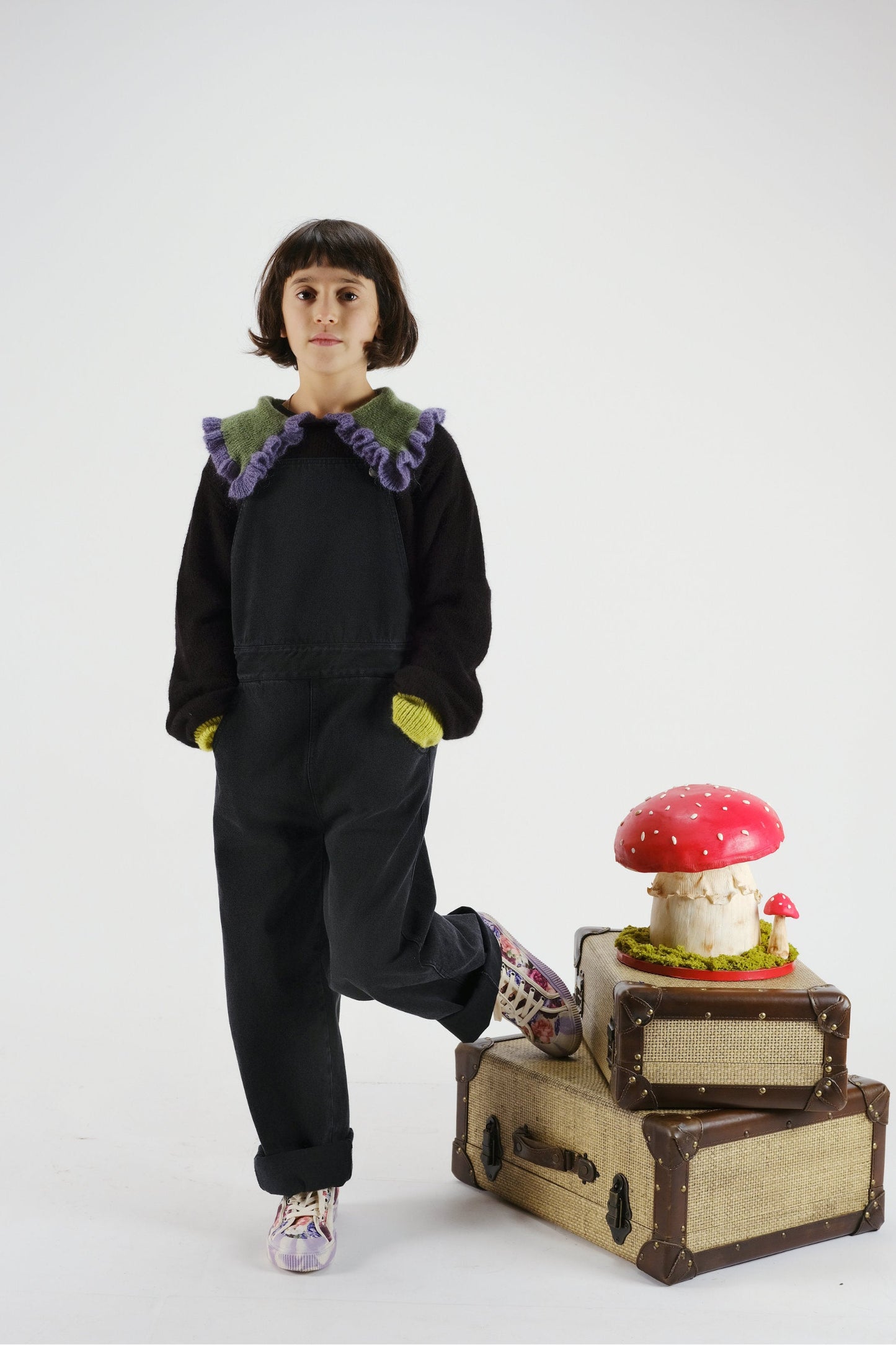 DUNGAREES Florbela Denim Black