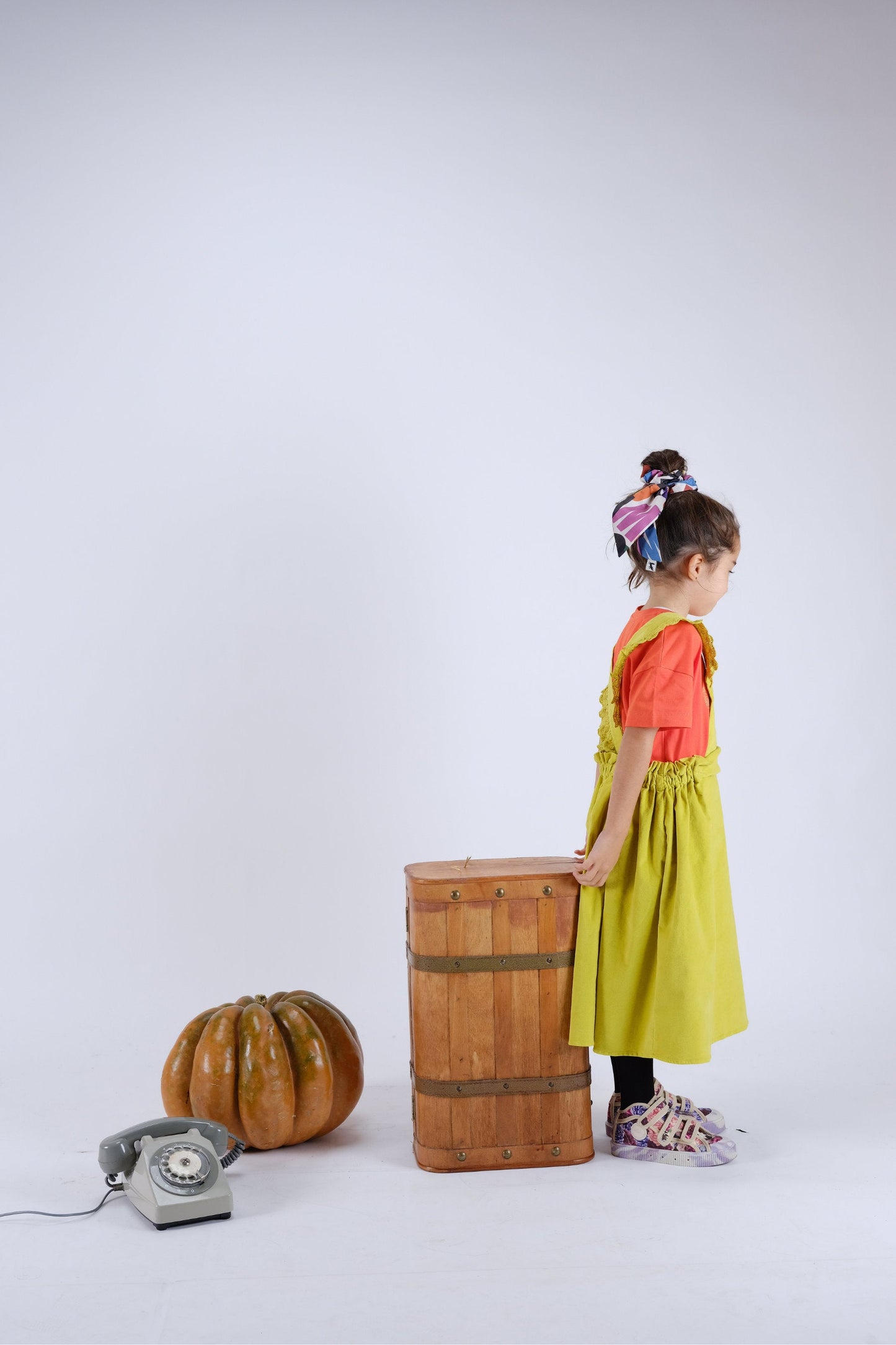 DRESS Carmen Velvet Lime