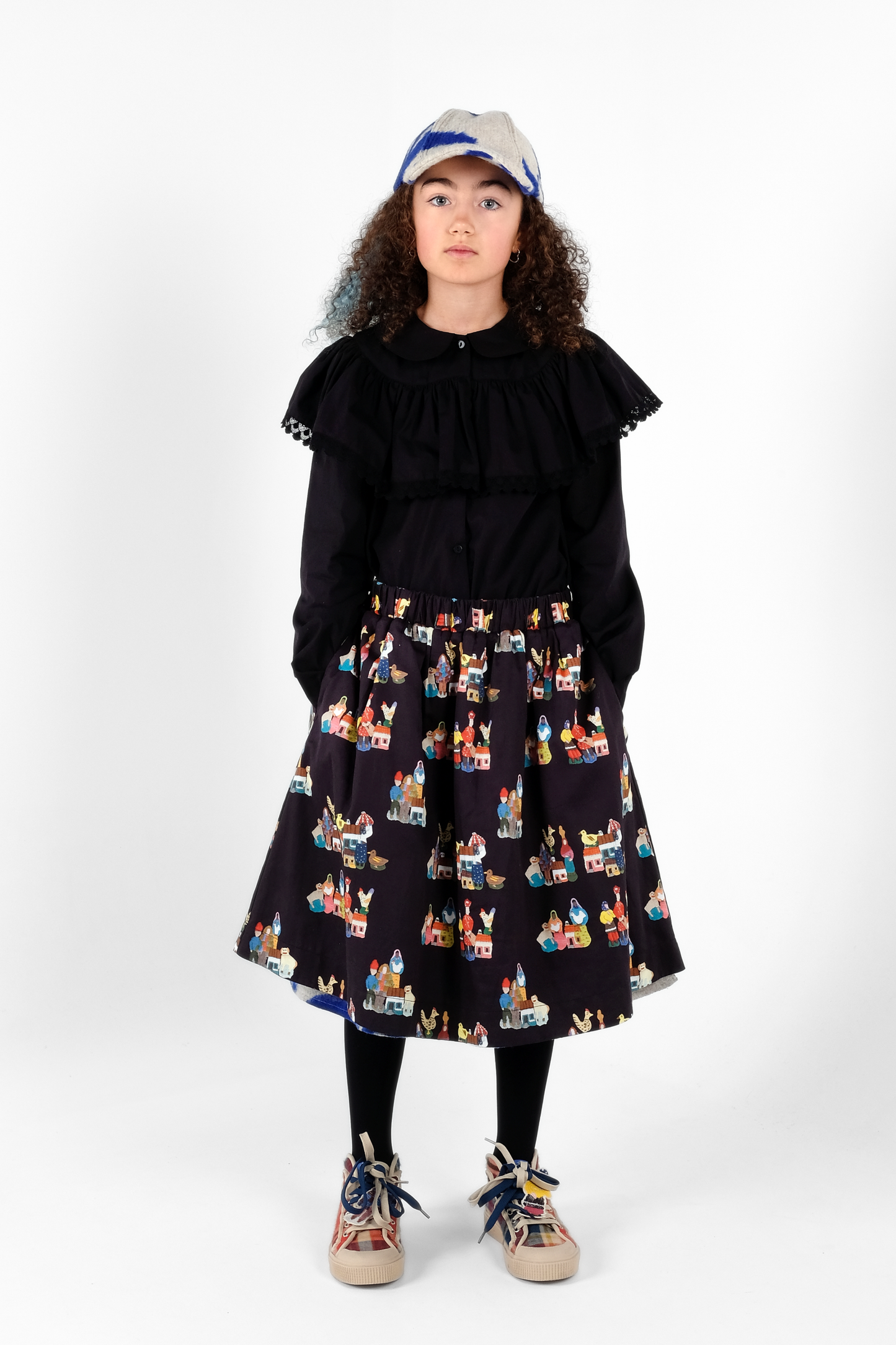 SKIRT Alberta Azulejo