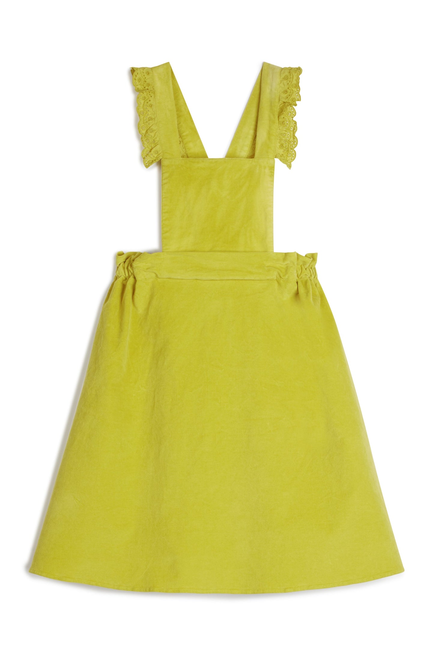 DRESS Carmen Velvet Lime