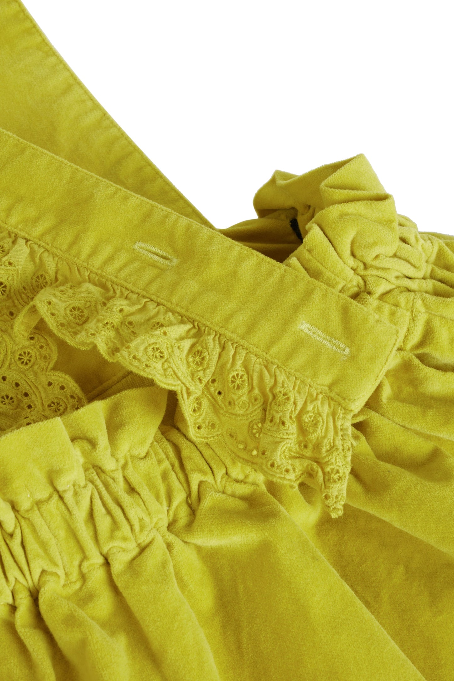 DRESS Carmen Velvet Lime