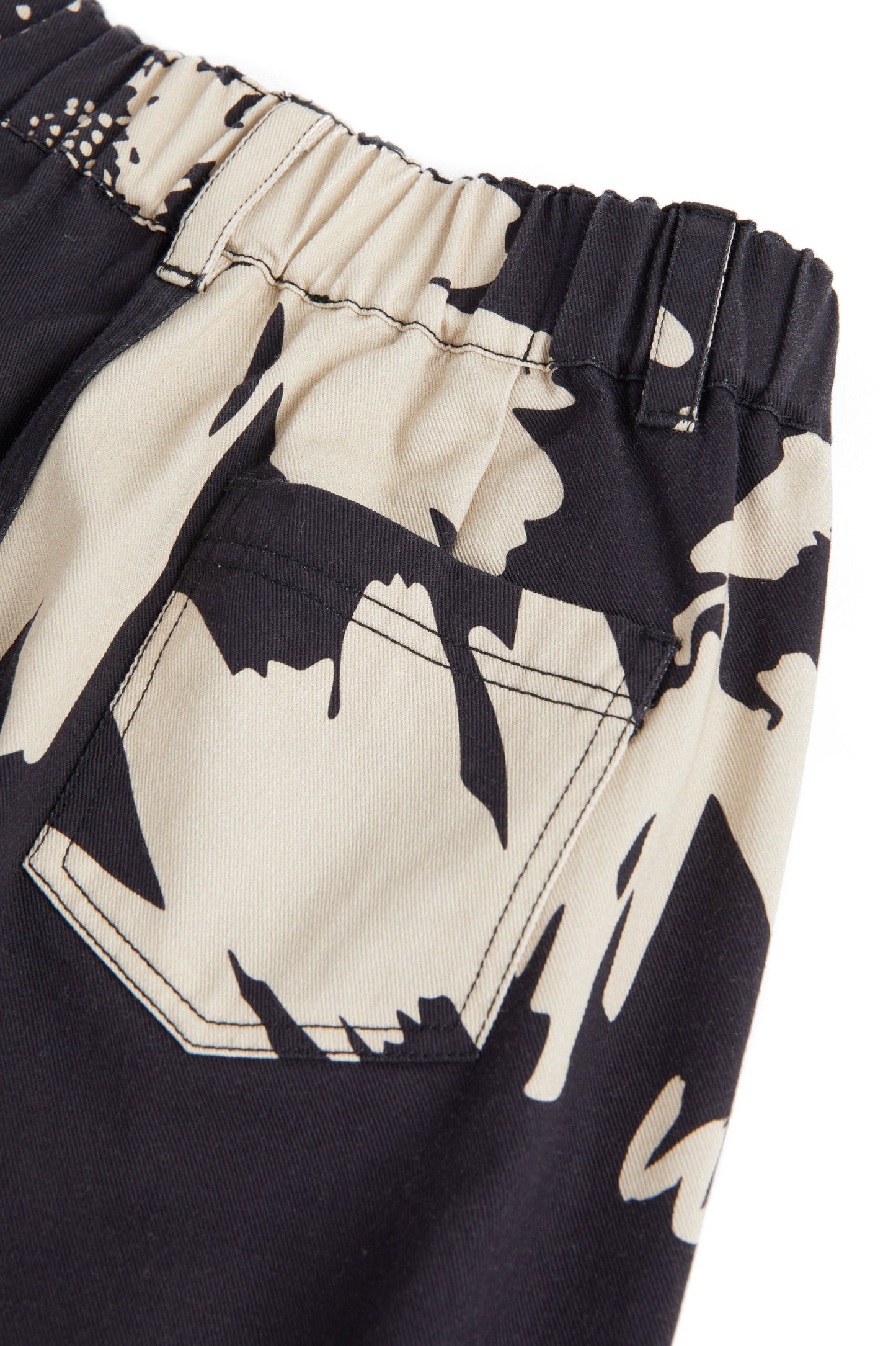 TROUSERS Celso Botanical Black