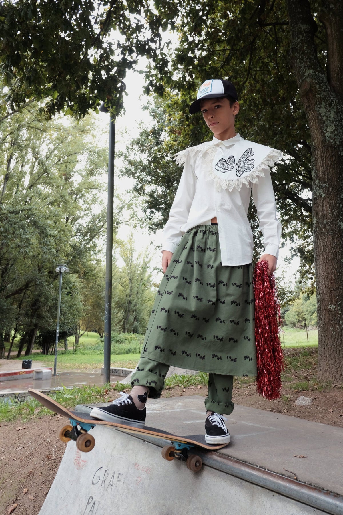 SKIRT Lurdes Love Green