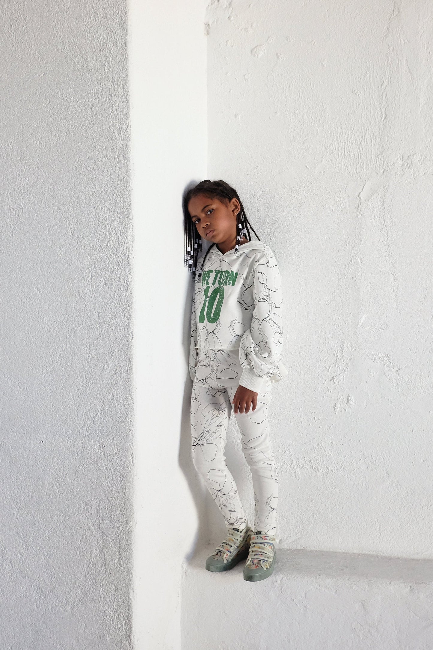 LEGGINGS Ana Sketches White