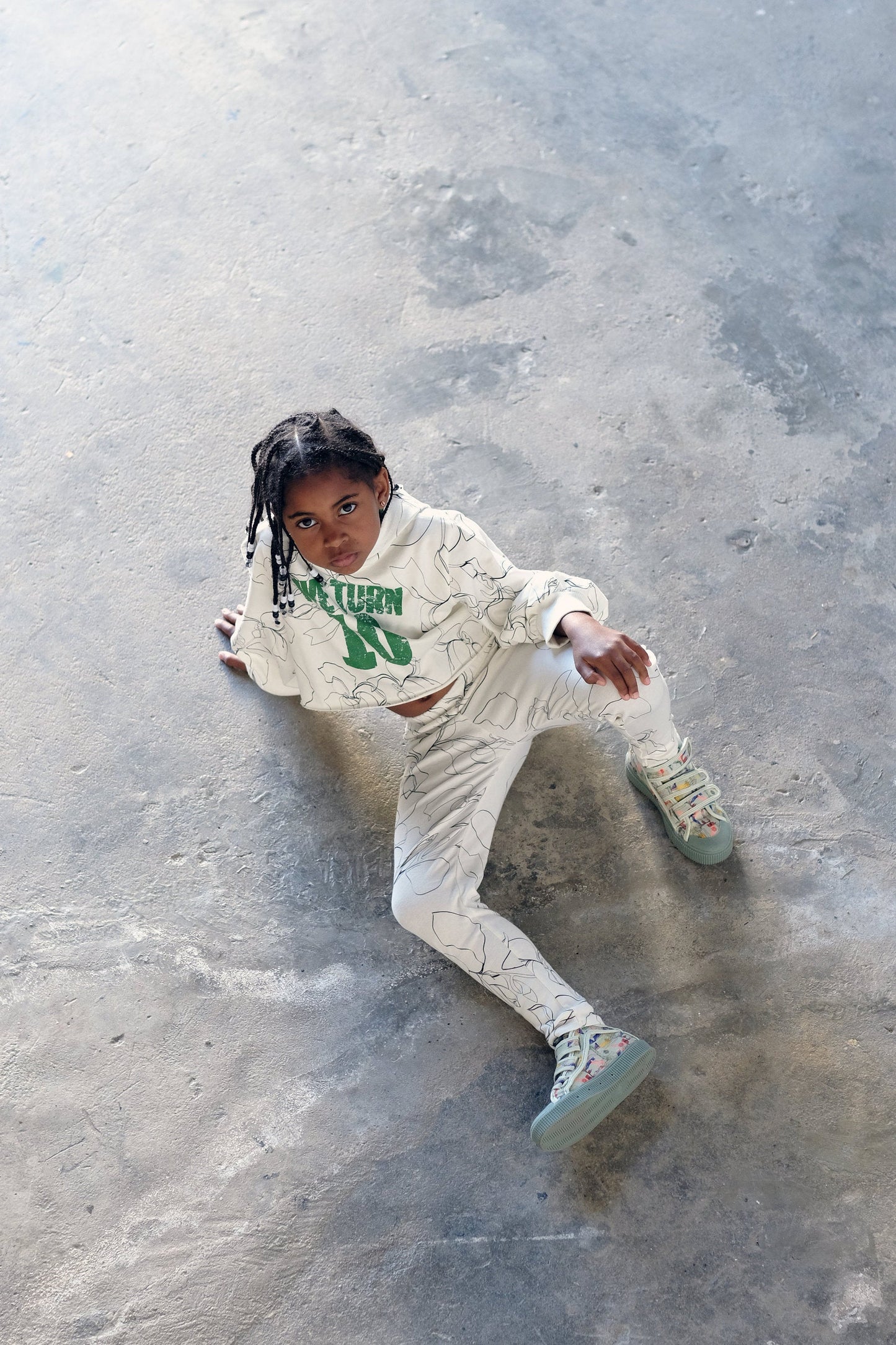 LEGGINGS Ana Sketches White