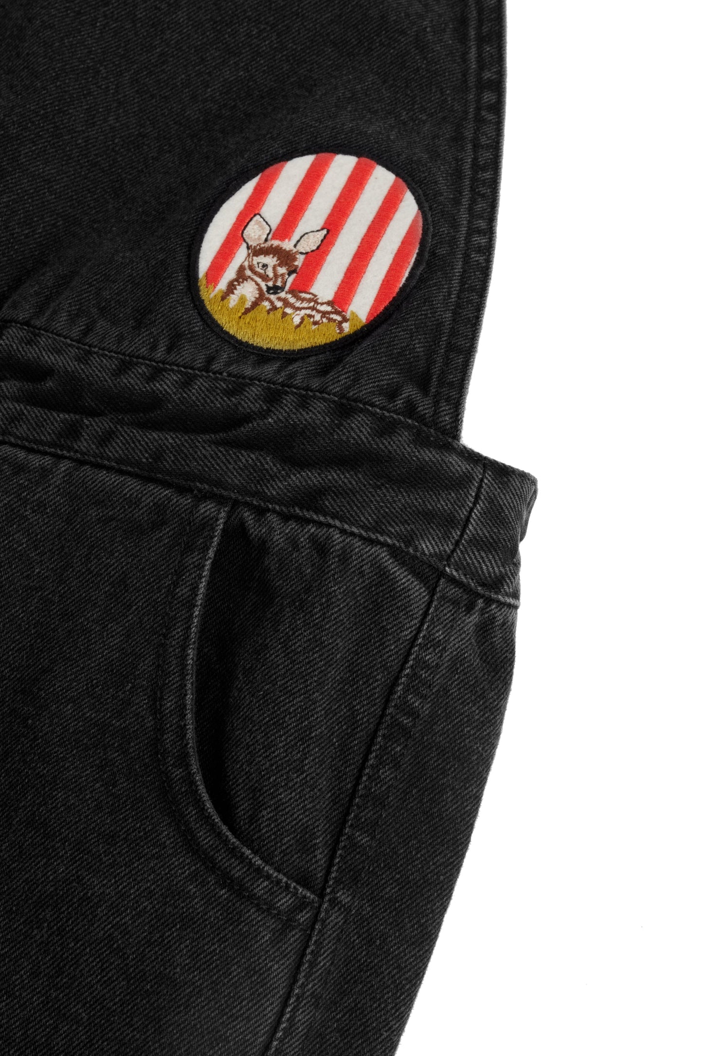 DUNGAREES Florbela Denim Black