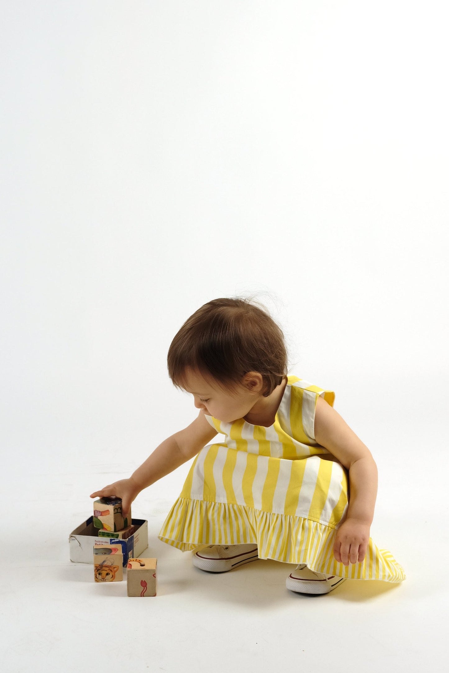 DRESS Beatriz Yellow Stripes