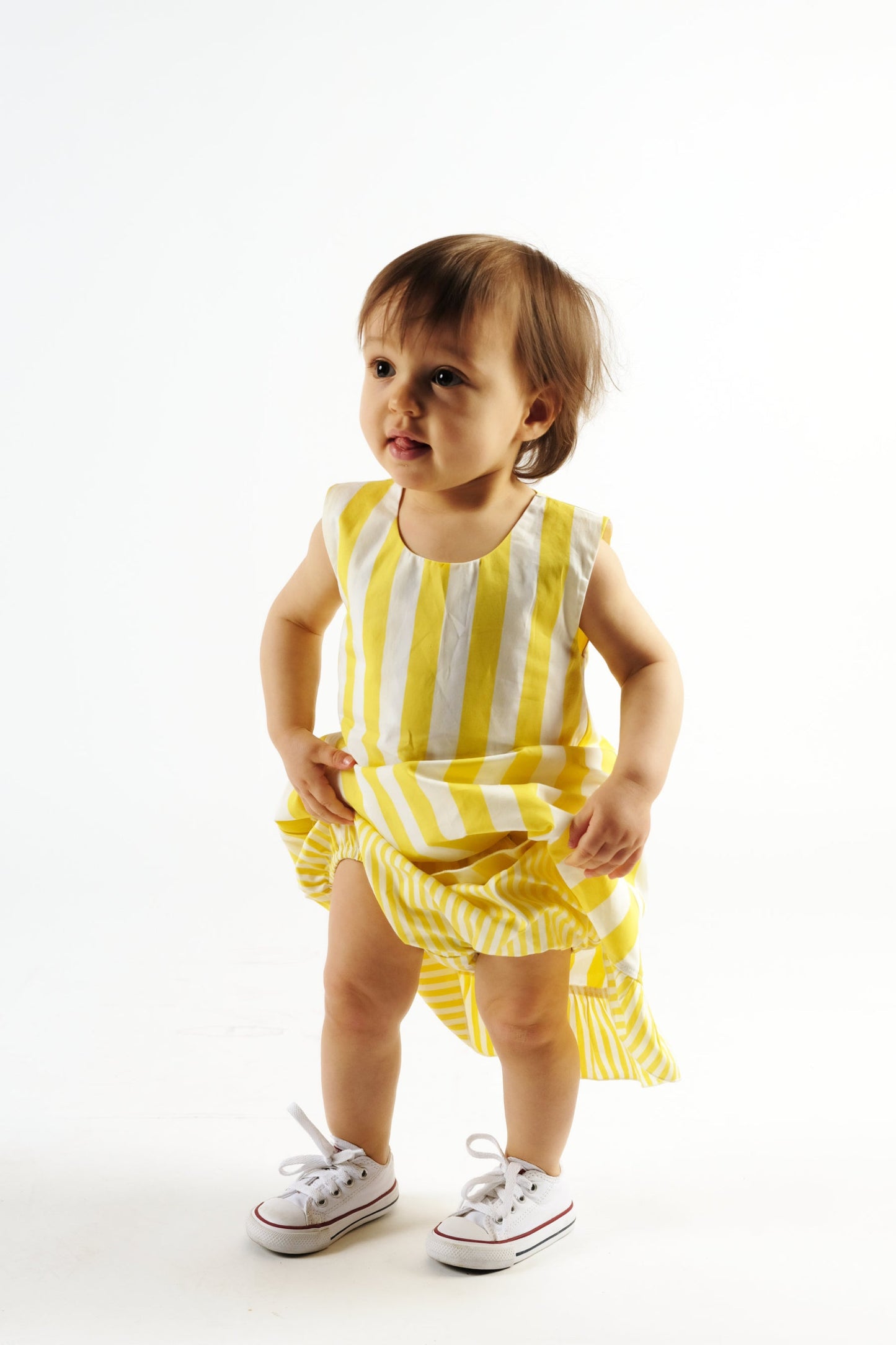 DRESS Beatriz Yellow Stripes
