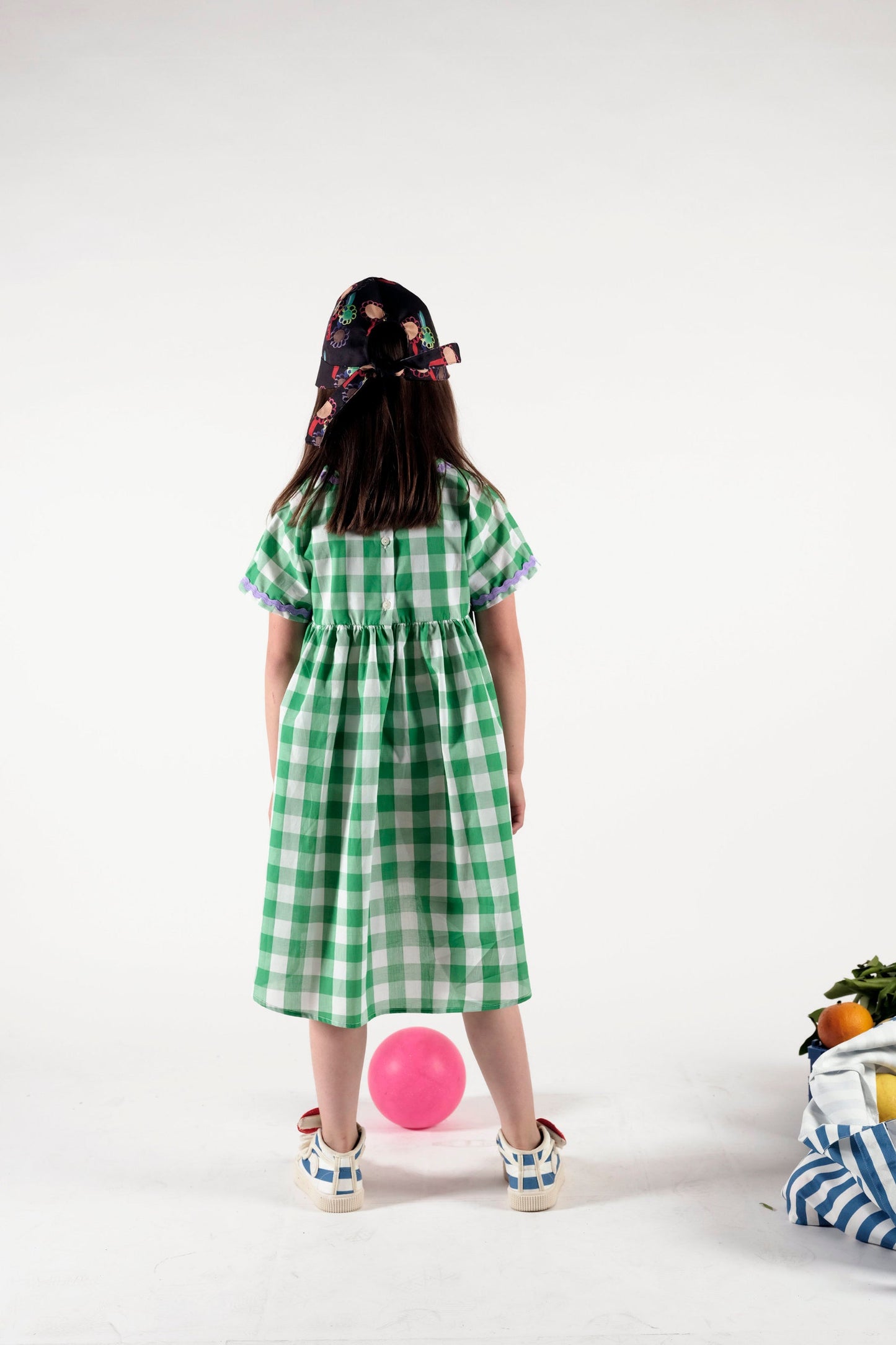 DRESS Silvia Vichy Green