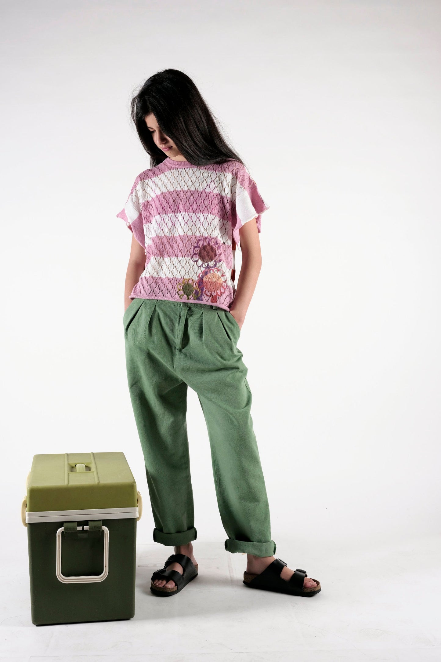 TROUSERS André Stone Green