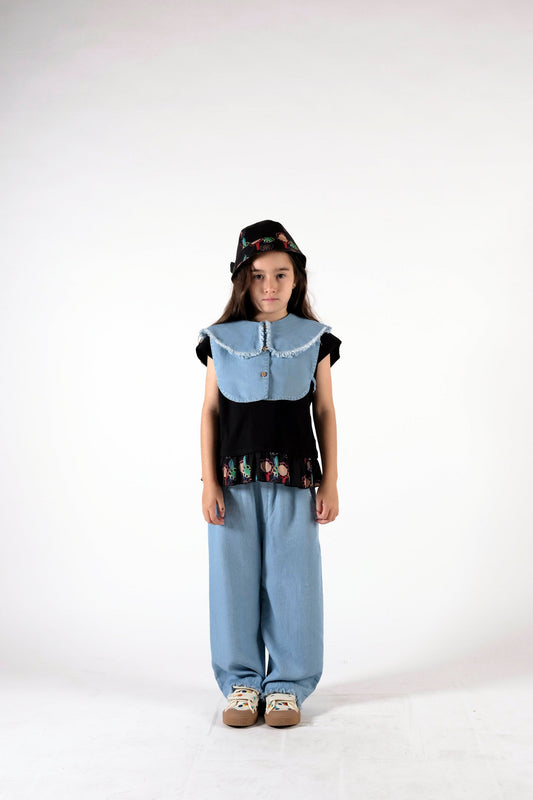 MOCK-SHIRT Marta Light Denim