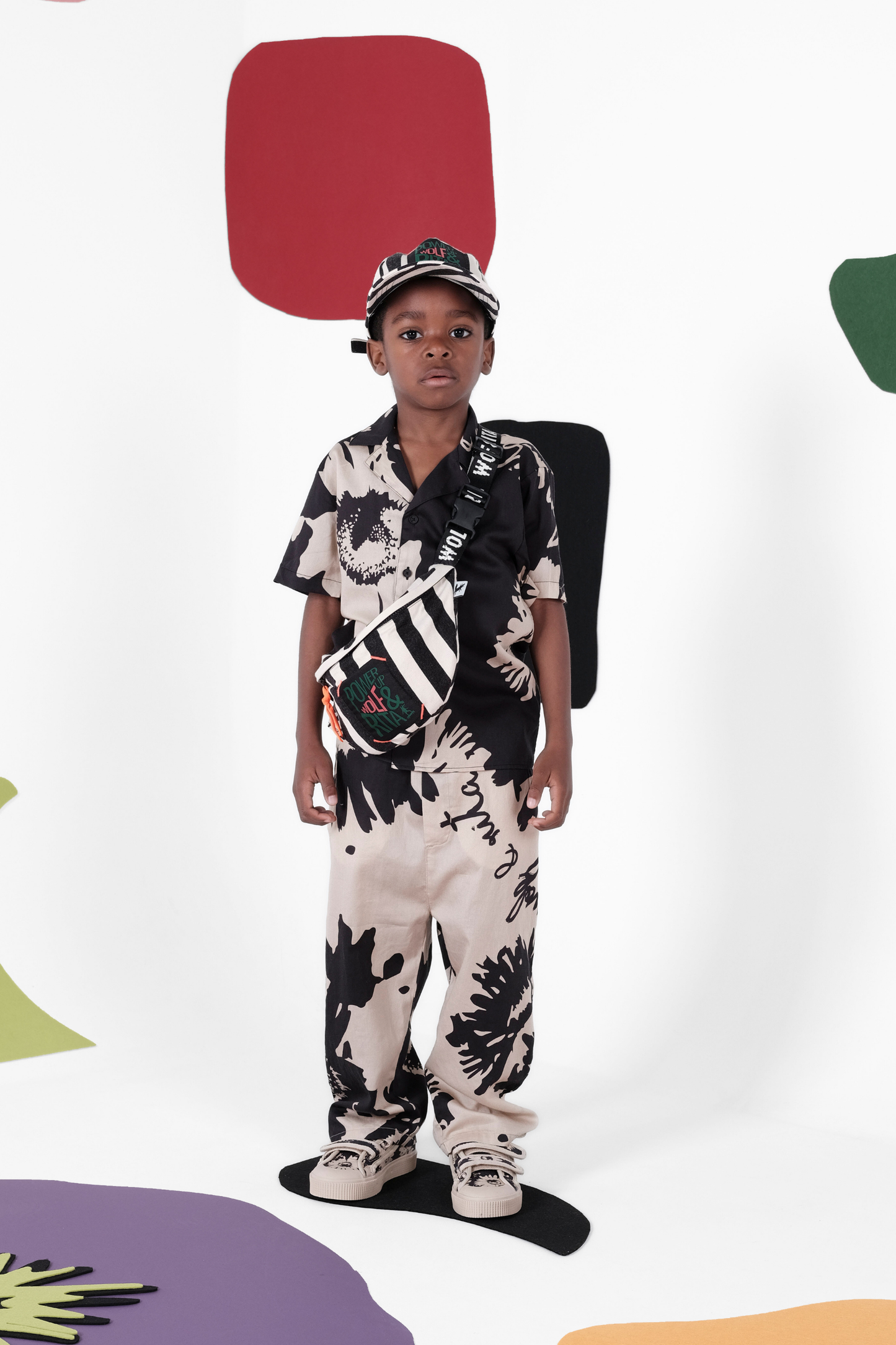 SHIRT Bruno Botanical Black