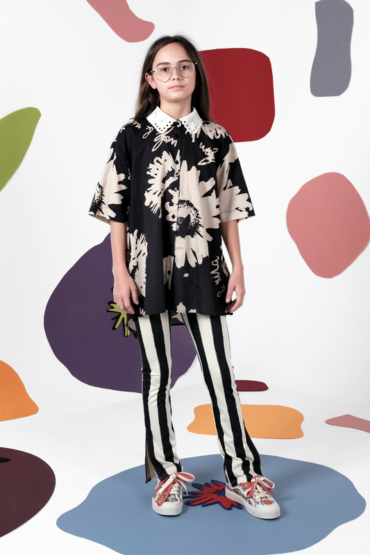 BLOUSE Raquel Botanical Black