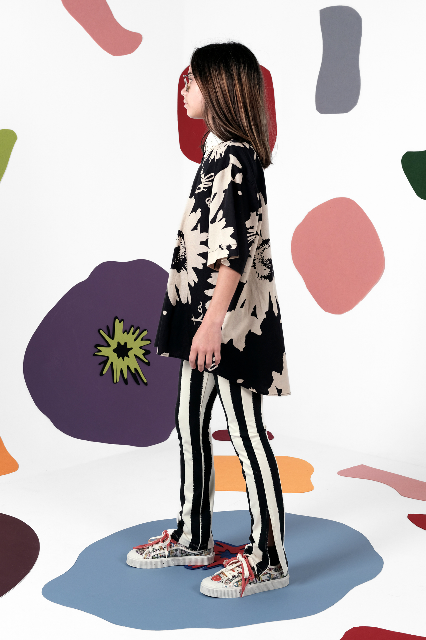 BLOUSE Raquel Botanical Black