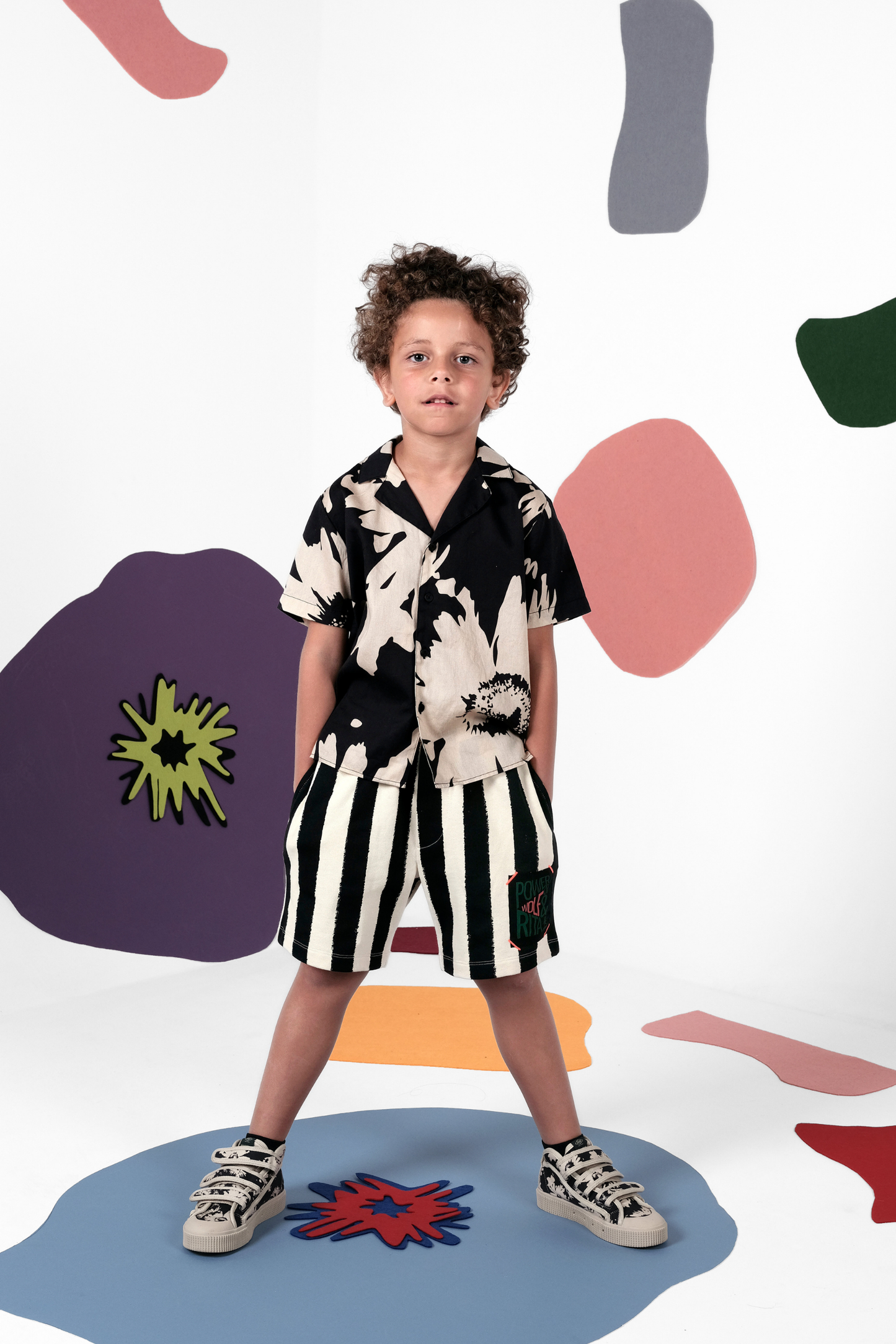 SHIRT Bruno Botanical Black