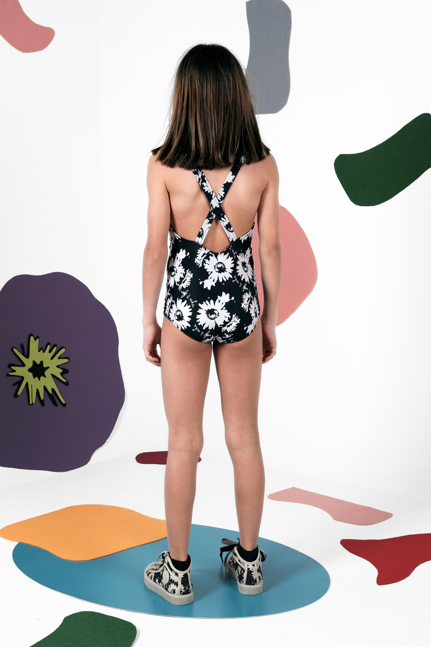 SWIMSUIT Vera Botanical Black