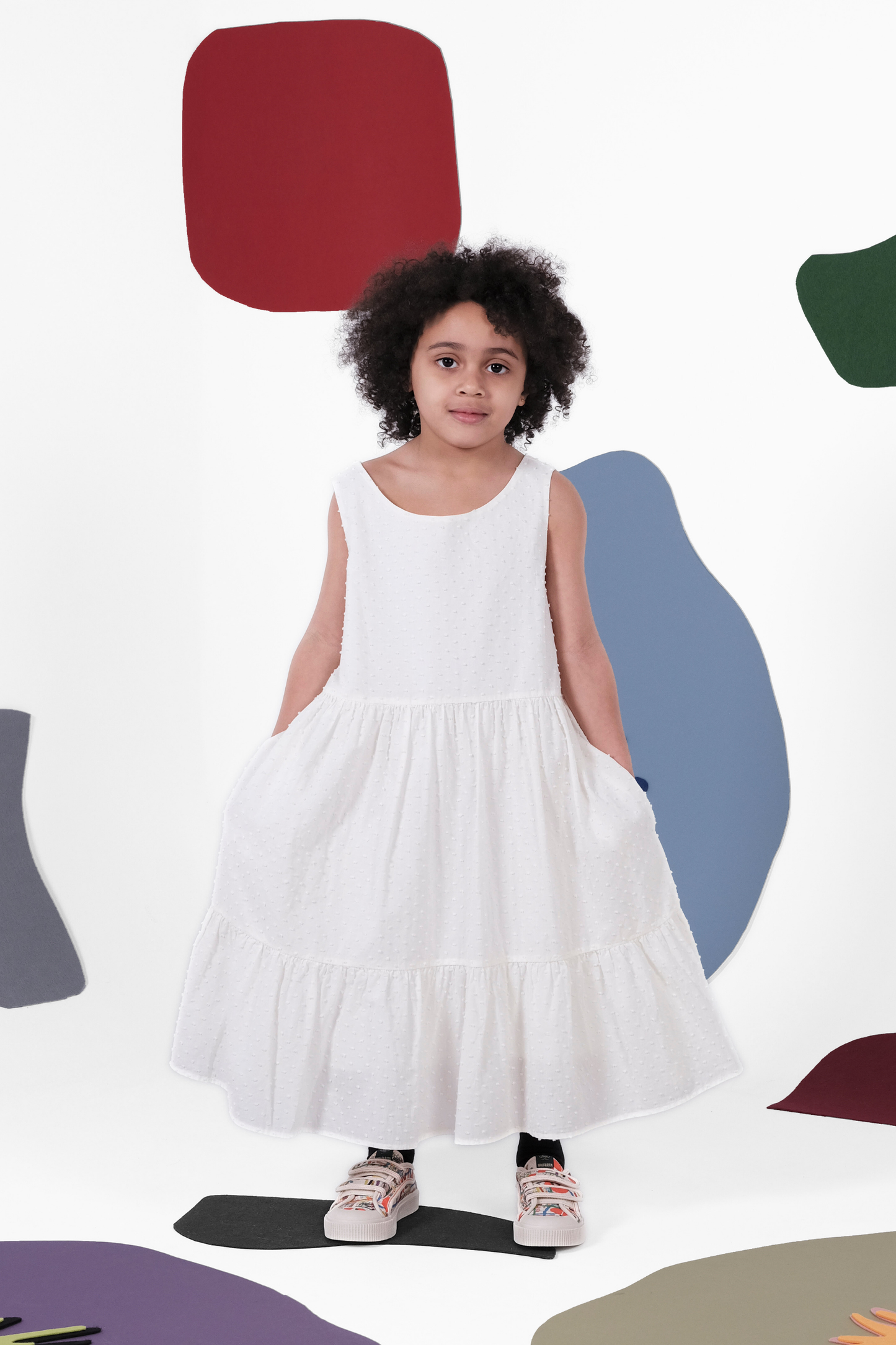 DRESS Jasmim White Freckles