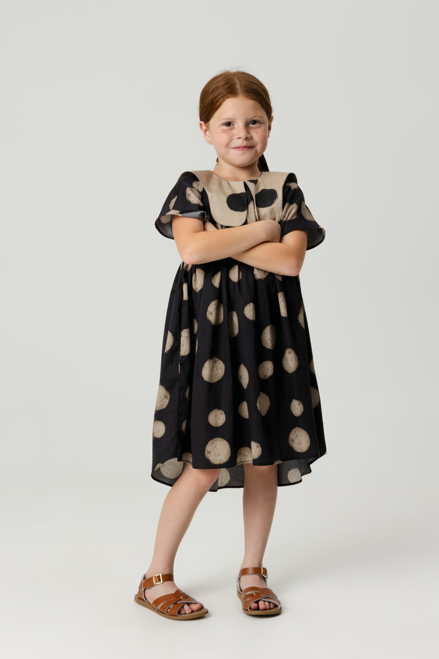 DRESS Silvia Polka Black