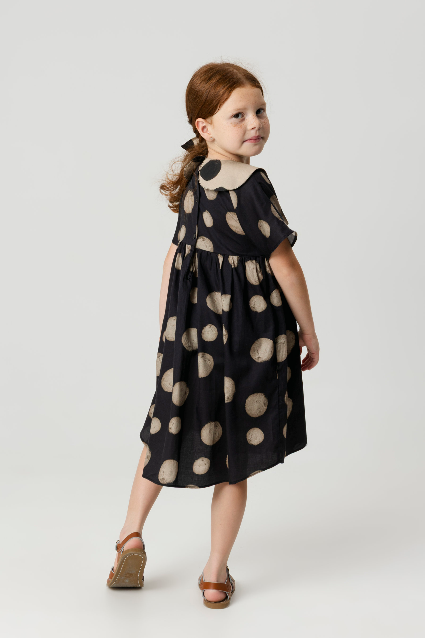 DRESS Silvia Polka Black