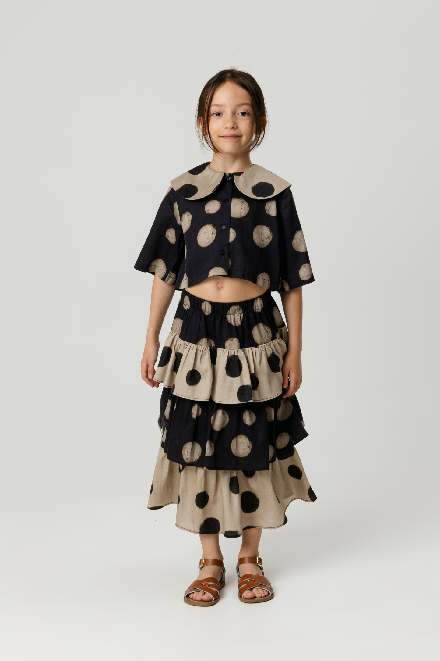 SKIRT Deolinda Polka Black