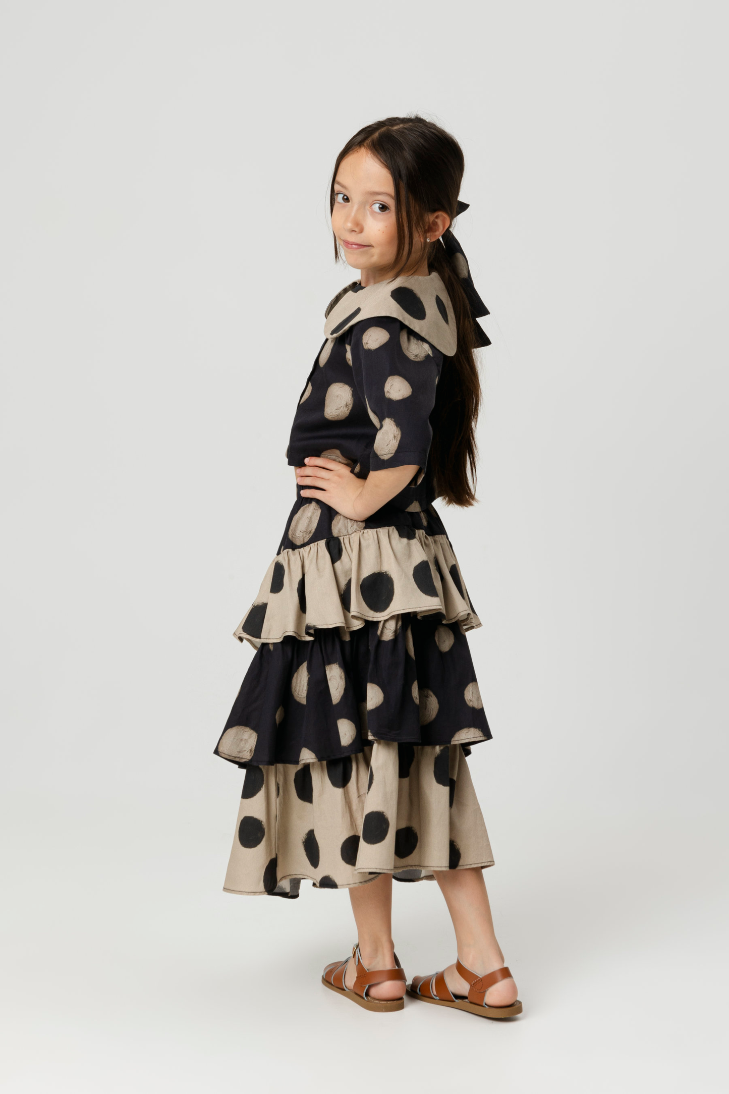 BLOUSE Leonilde Polka Black