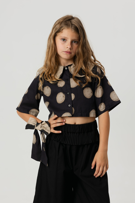 BLOUSE Leonilde Polka Black