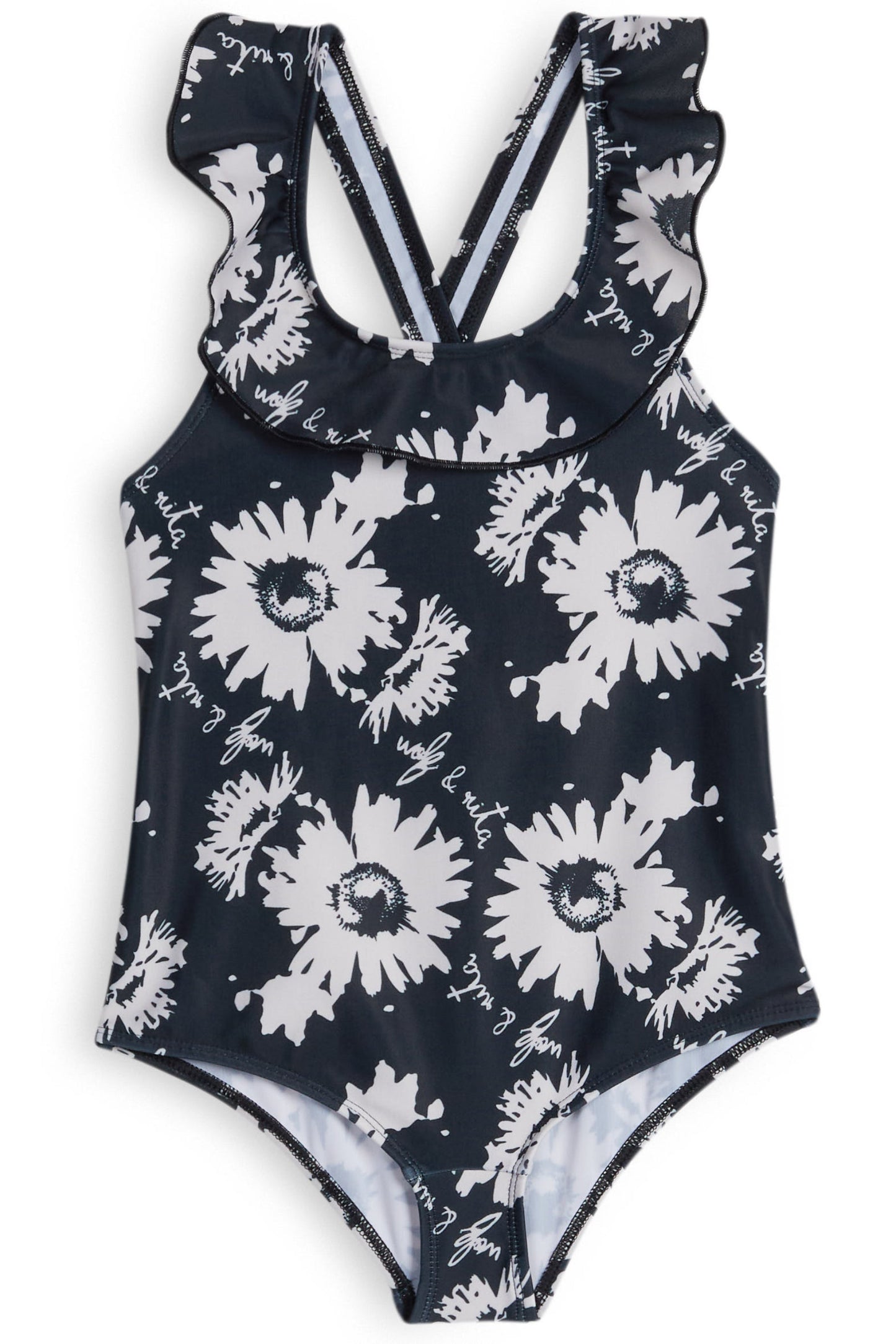 SWIMSUIT Vera Botanical Black