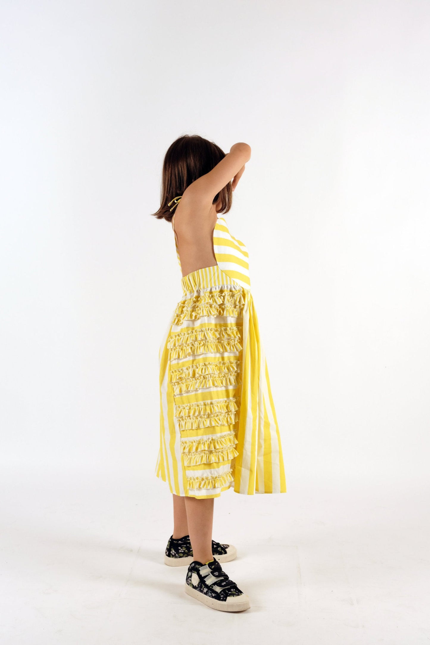 DRESS Amarilis Yellow Stripes