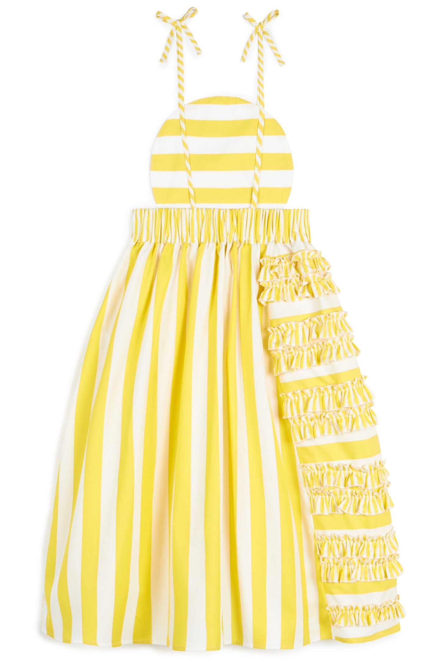 DRESS Amarilis Yellow Stripes